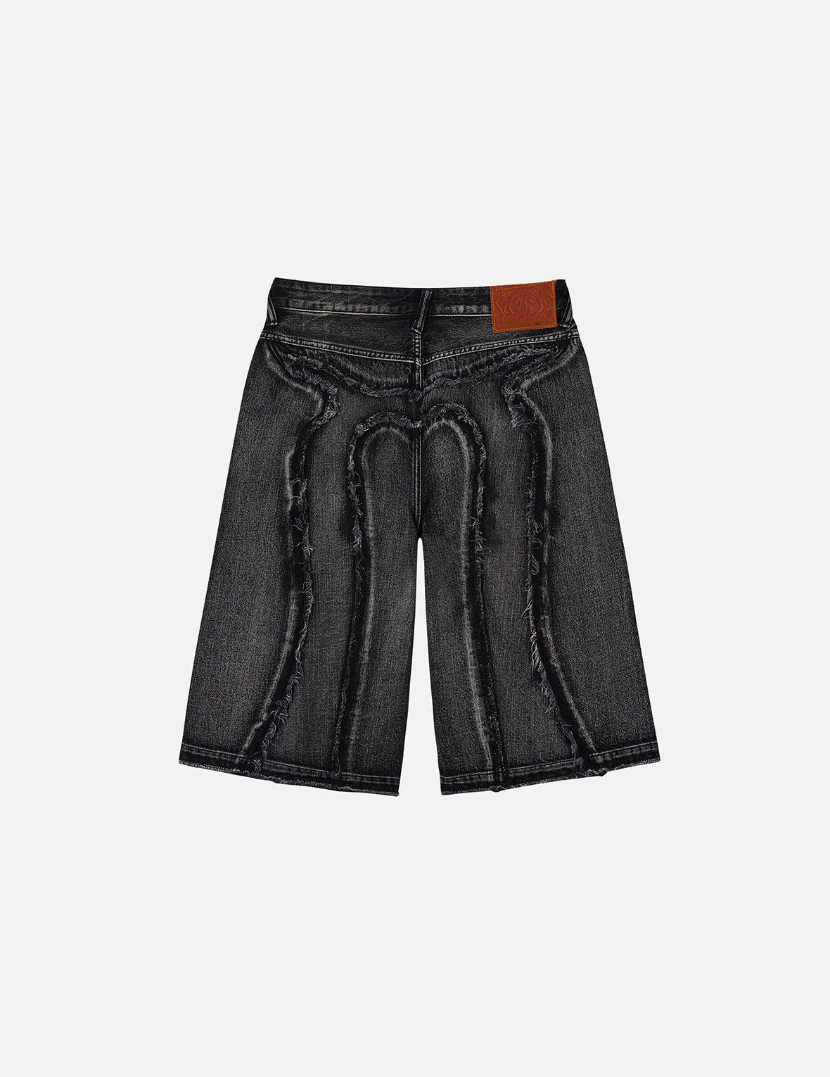 Distressed Daicock Print Fashion Fit Denim Shorts – EVISU