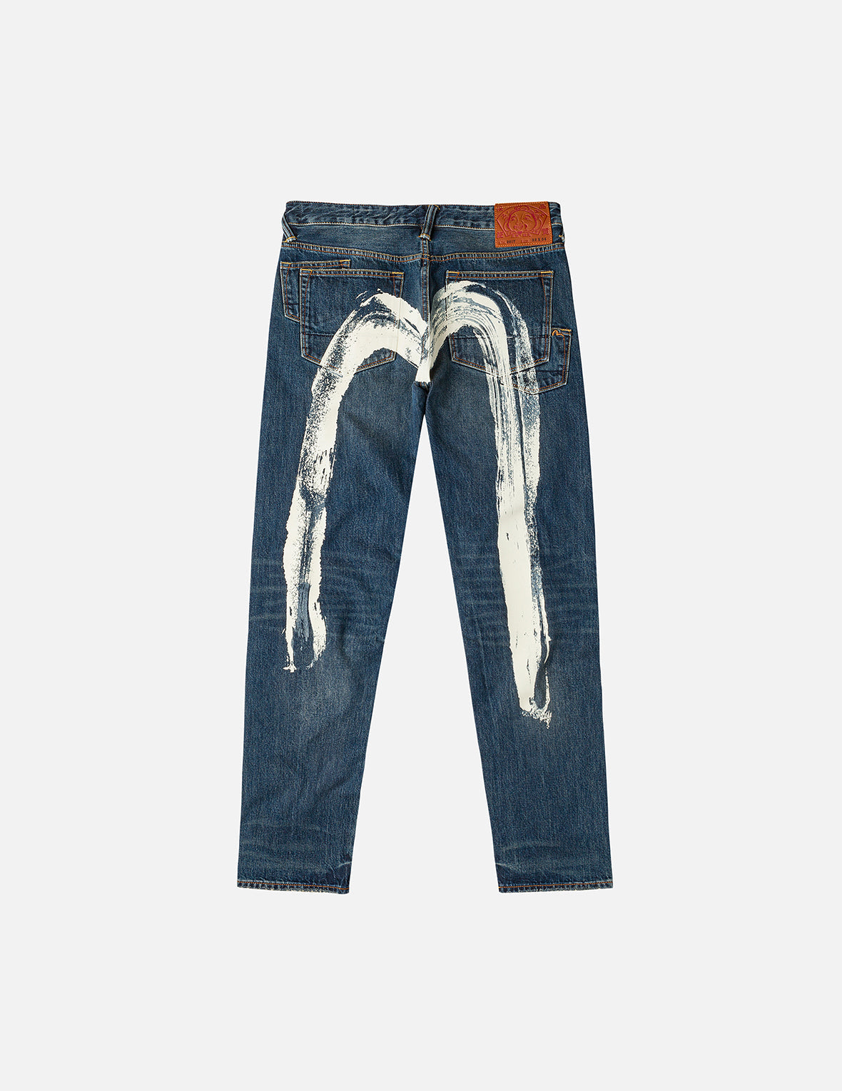 7-Pocket Design Washed Daicock Print Taper Fit Jeans #2017 – EVISU