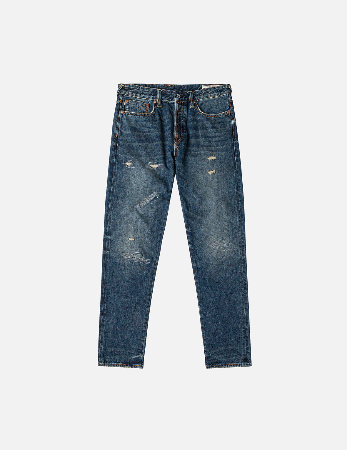 7-Pocket Design Washed Daicock Print Taper Fit Jeans #2017 – EVISU
