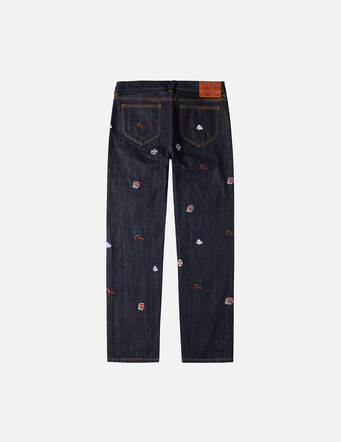 Allover Brand Embroidery Regular Fit Jeans #2020 – EVISU