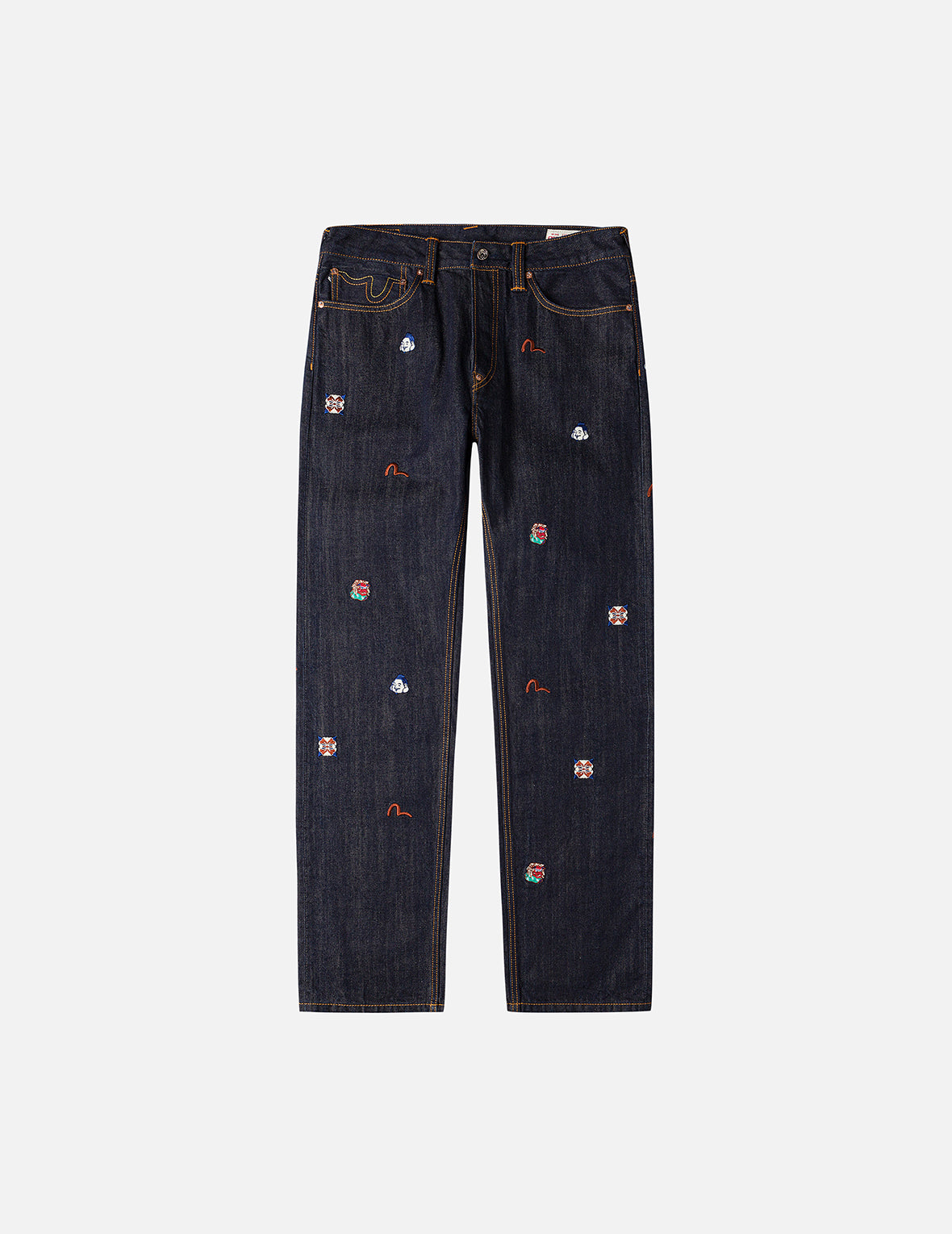Allover Brand Embroidery Regular Fit Jeans #2020 – EVISU