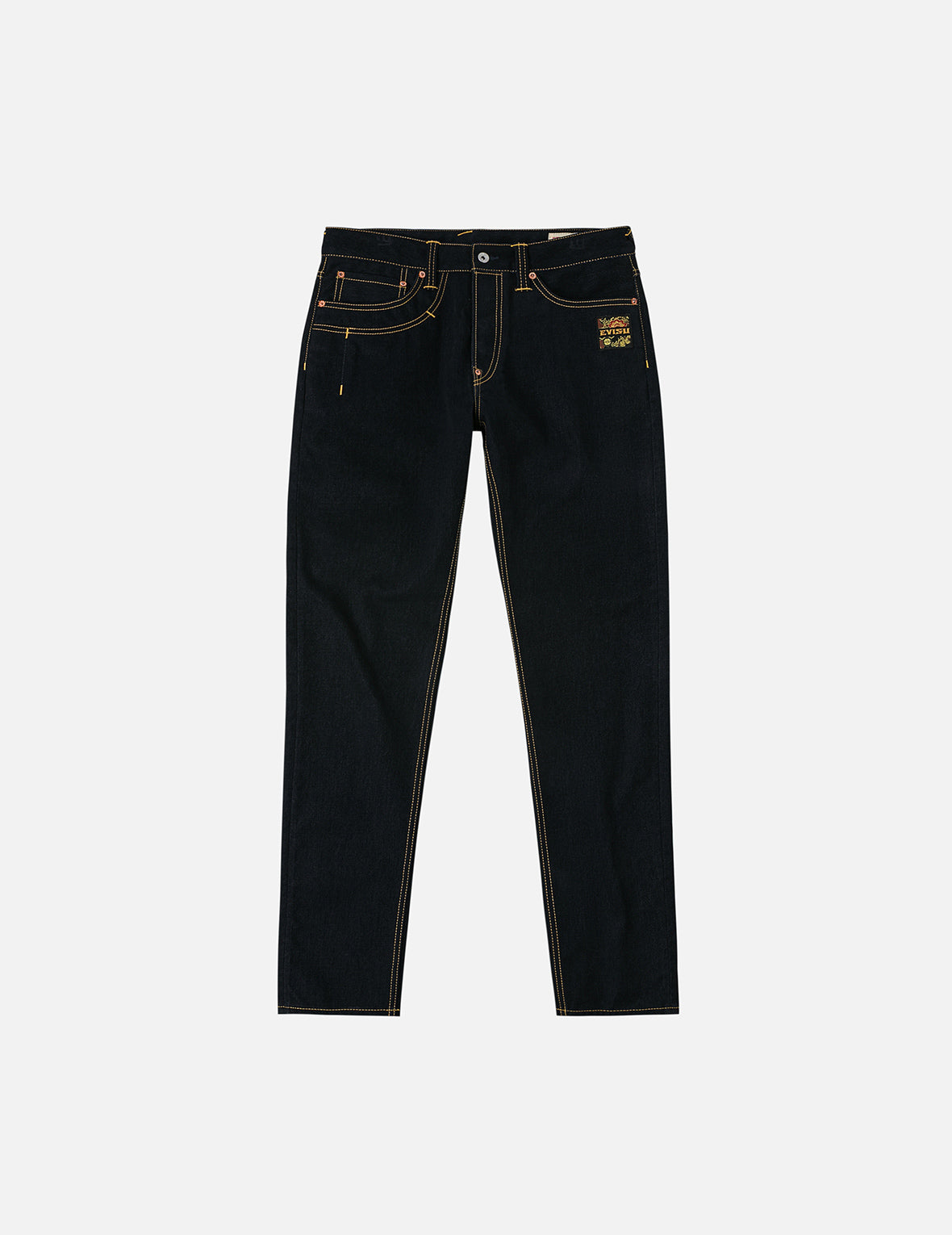 Logo Embroidery and Seagull Print Taper Fit Jeans #2017 – EVISU