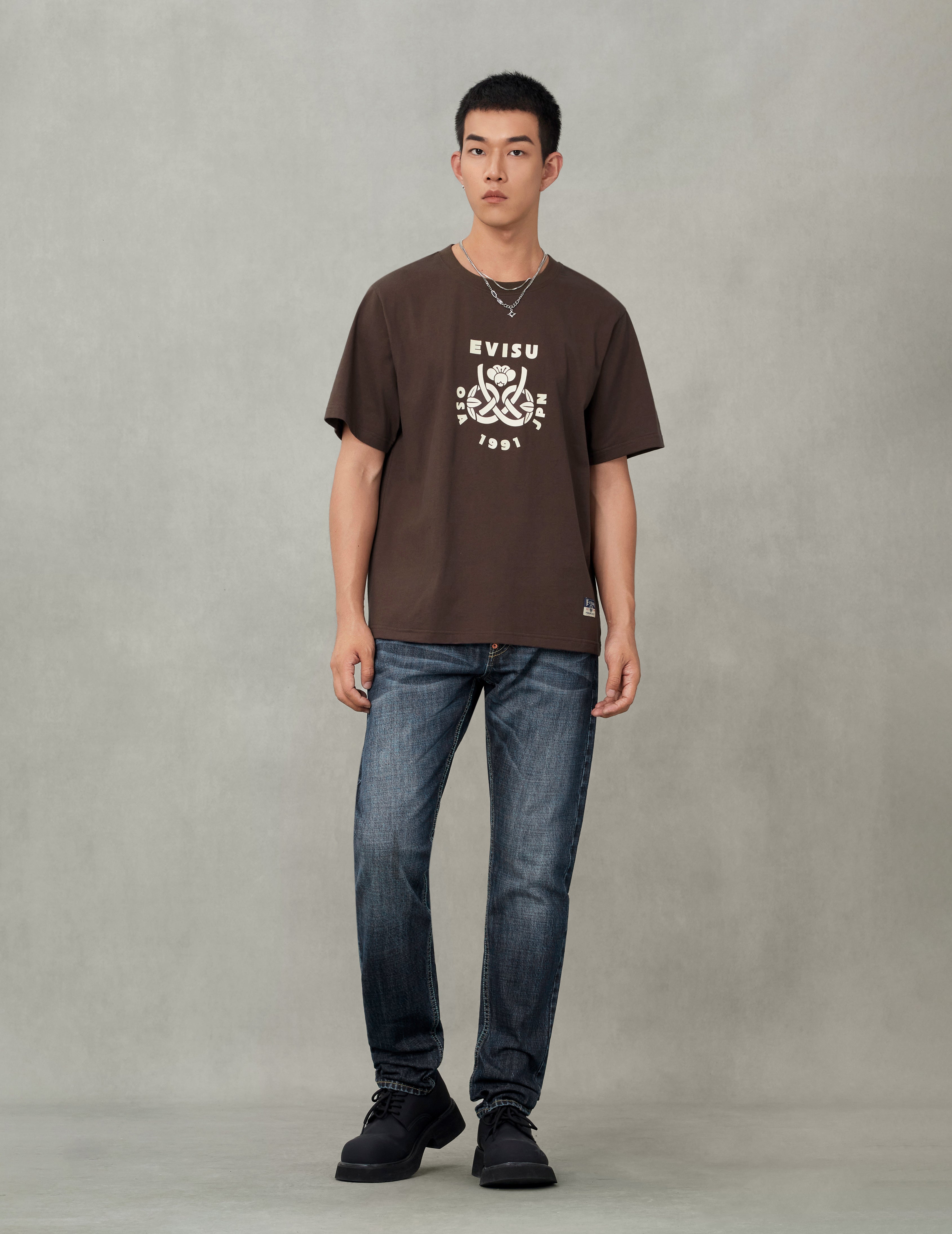 Godhead Lion Dance Daicock Print Taper Fit Jeans – EVISU