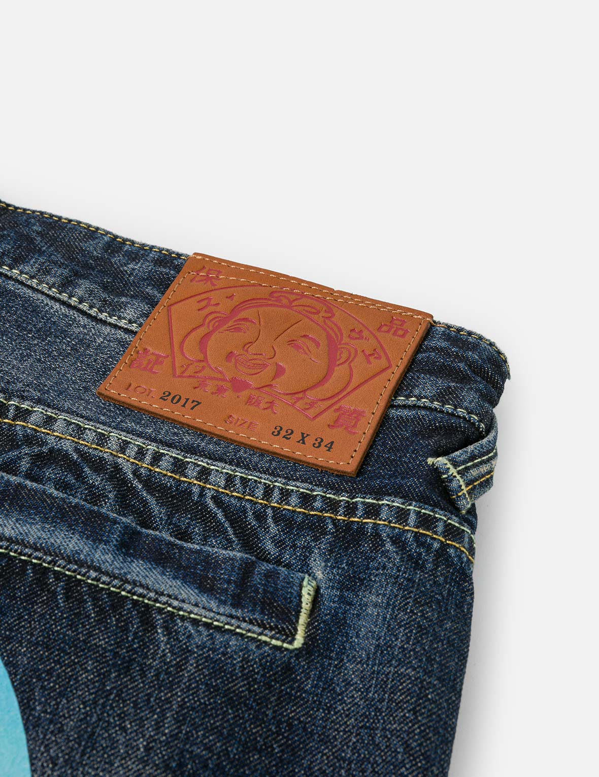 Godhead Lion Dance Daicock Print Taper Fit Jeans – EVISU
