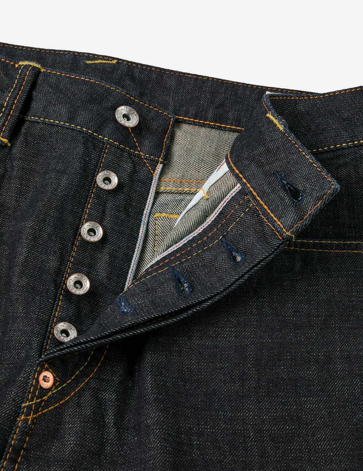 Seagull and Japanese Temple Embroidery Regular Fit Jeans #2020