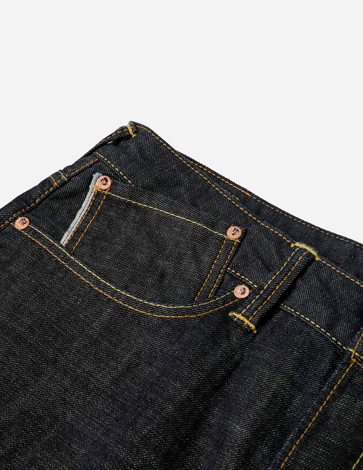 Seagull and Japanese Temple Embroidery Regular Fit Jeans #2020