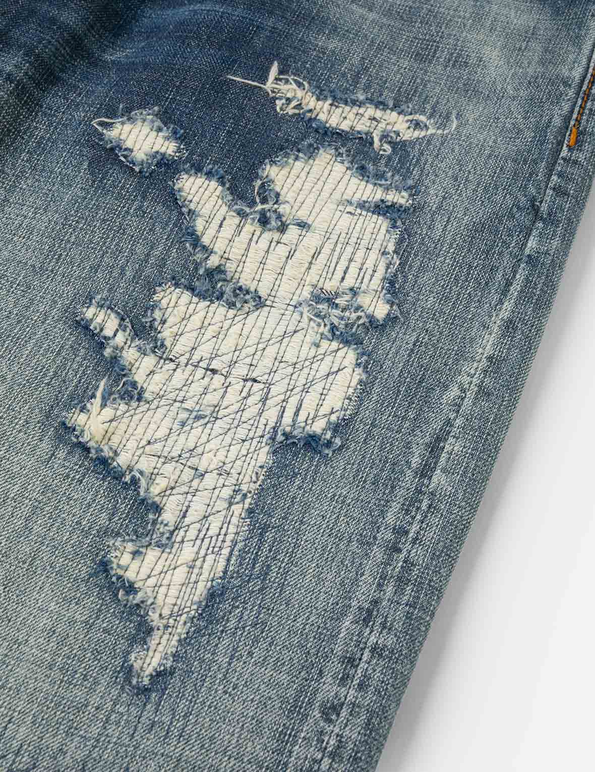 Washed Distressed Daicock Relax Straight Fit Jeans #2030