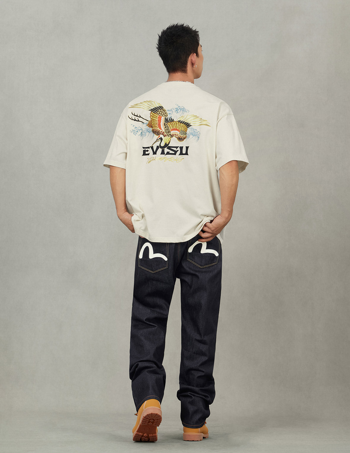 Seagull Print Pockets Regular Fit Jeans #2020 – EVISU