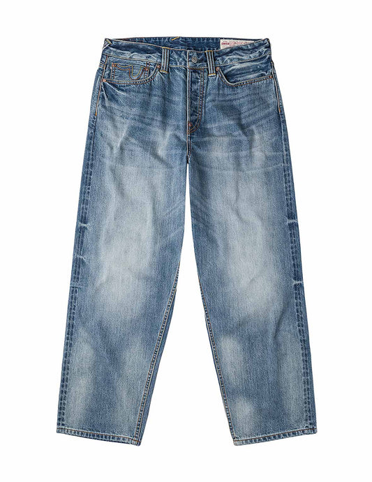 Ecru Daicock Print Loose Fit Jeans #2038