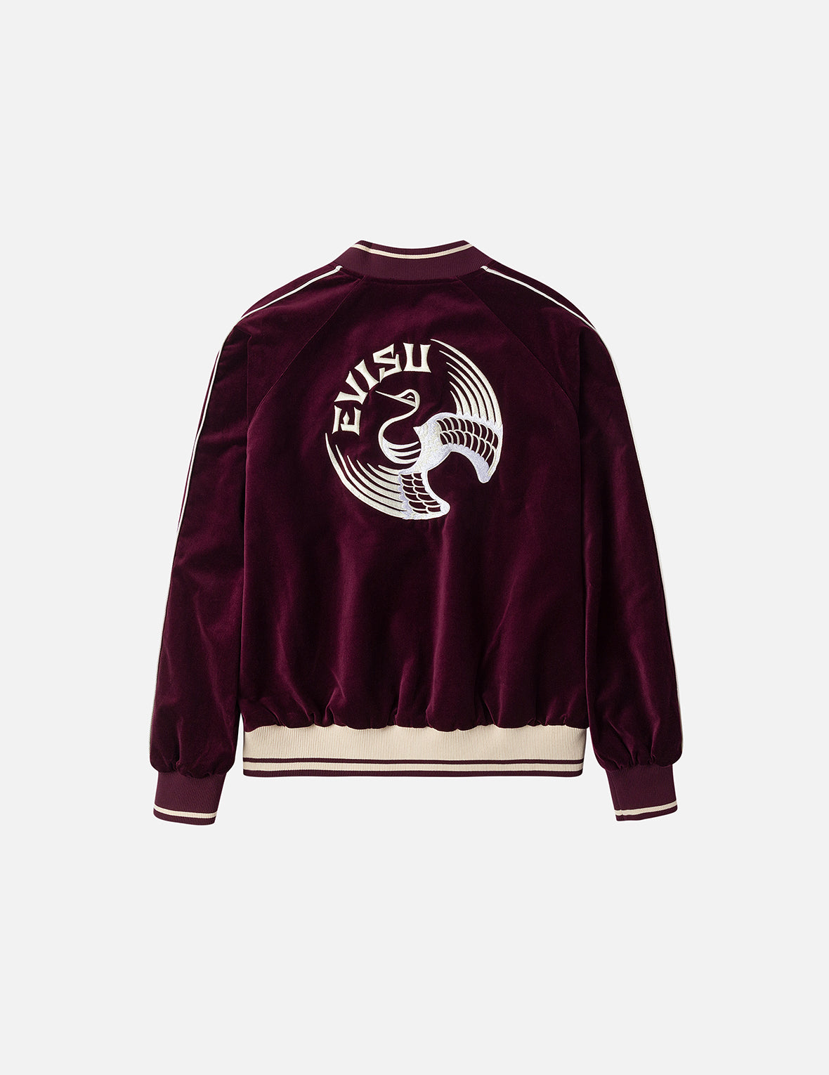 Crane and Logo Embroidery Regular Fit Reversible Bomber Jacket – EVISU