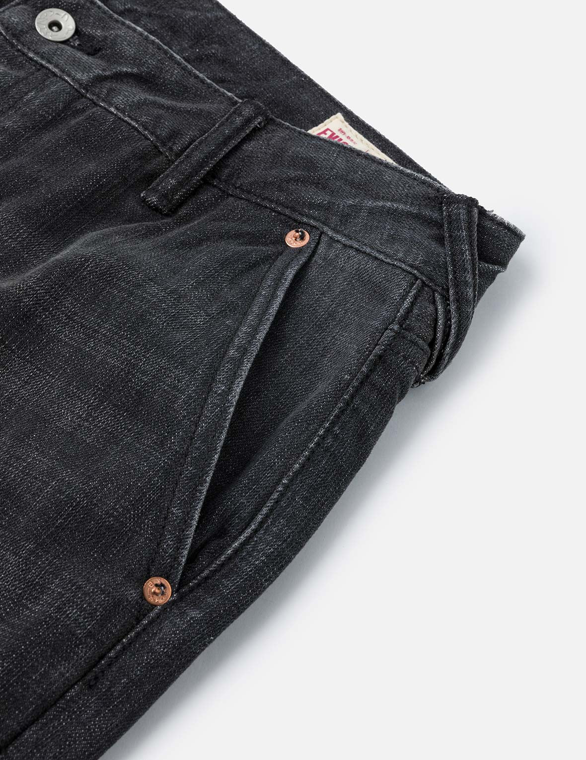 Emboss Seagull and Logo Regular Fit Denim Jogger