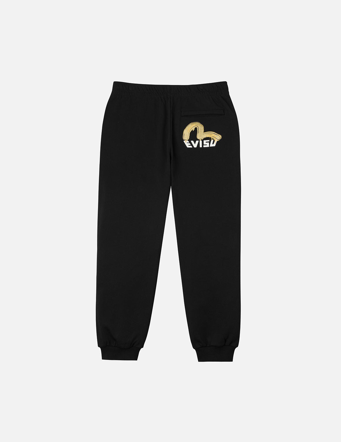 Brushstroke Seagull and Logo Print Straight Fit Sweatpants – EVISU