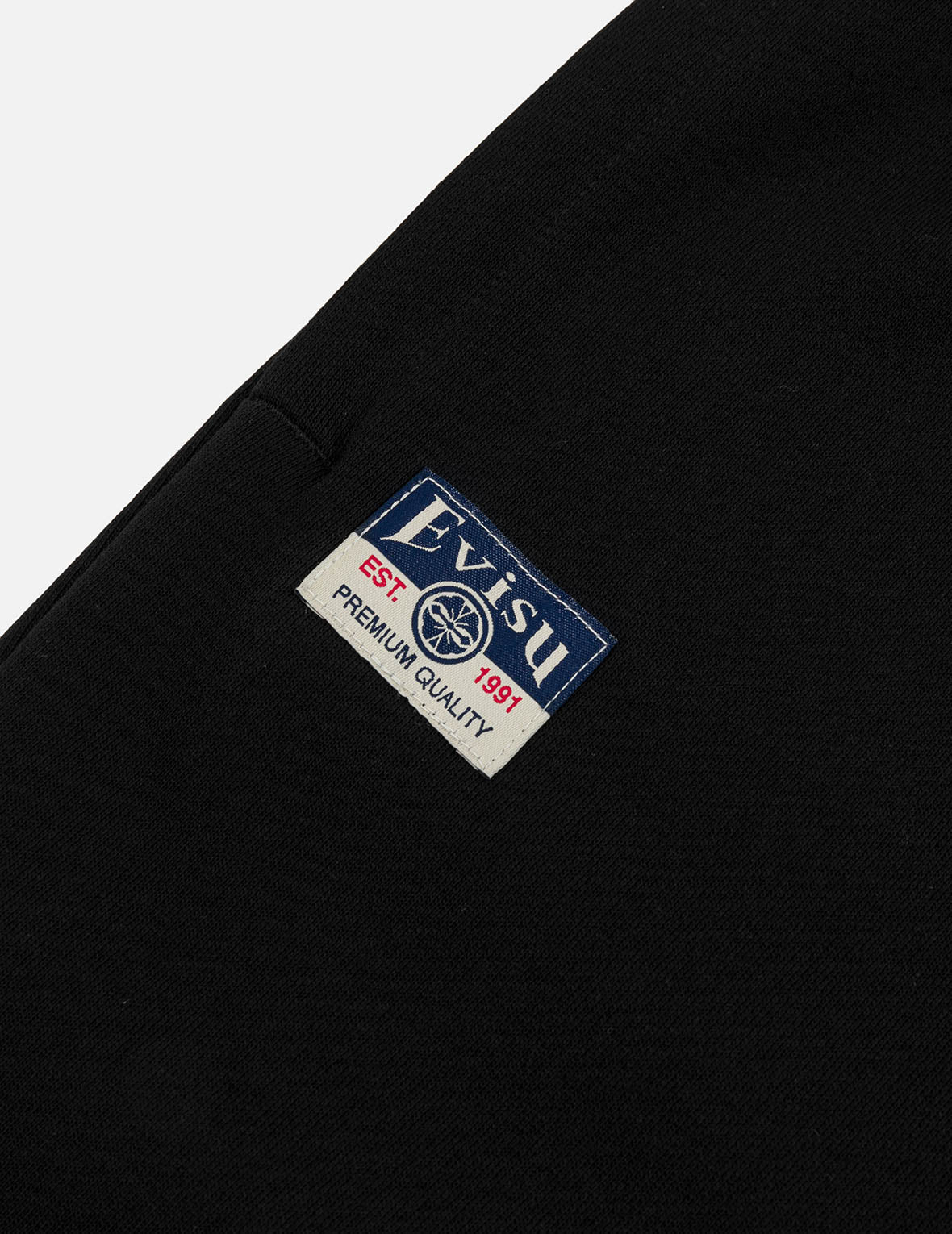 商标刺绣和仙鹤报恩大M印花常规版型运动裤