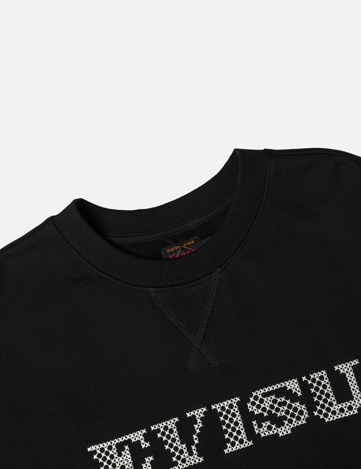 Crane and Seagull Embroidery Relax Fit Sweatshirt