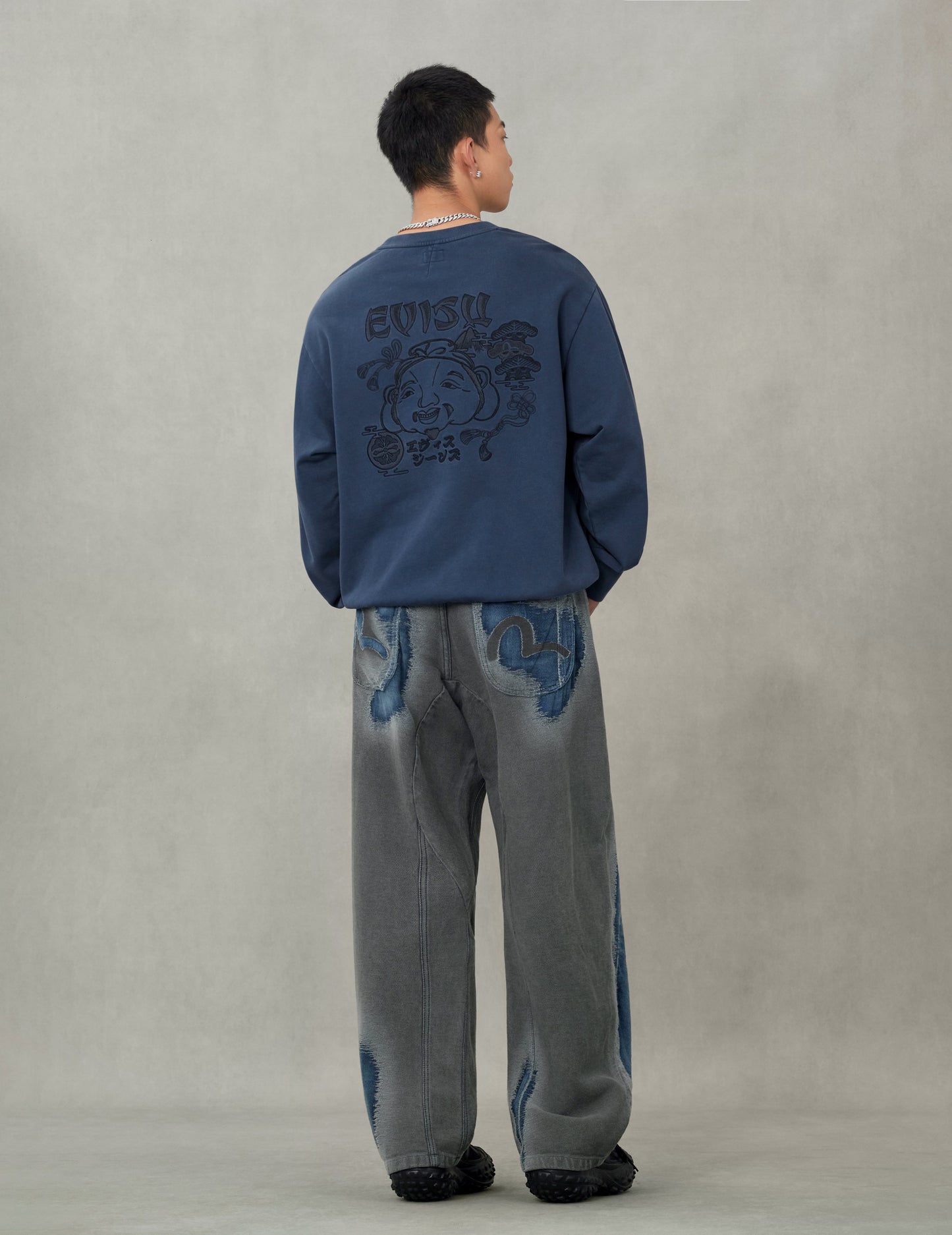 Godhead and Logo Embroidery Relax Fit Sweatshirt