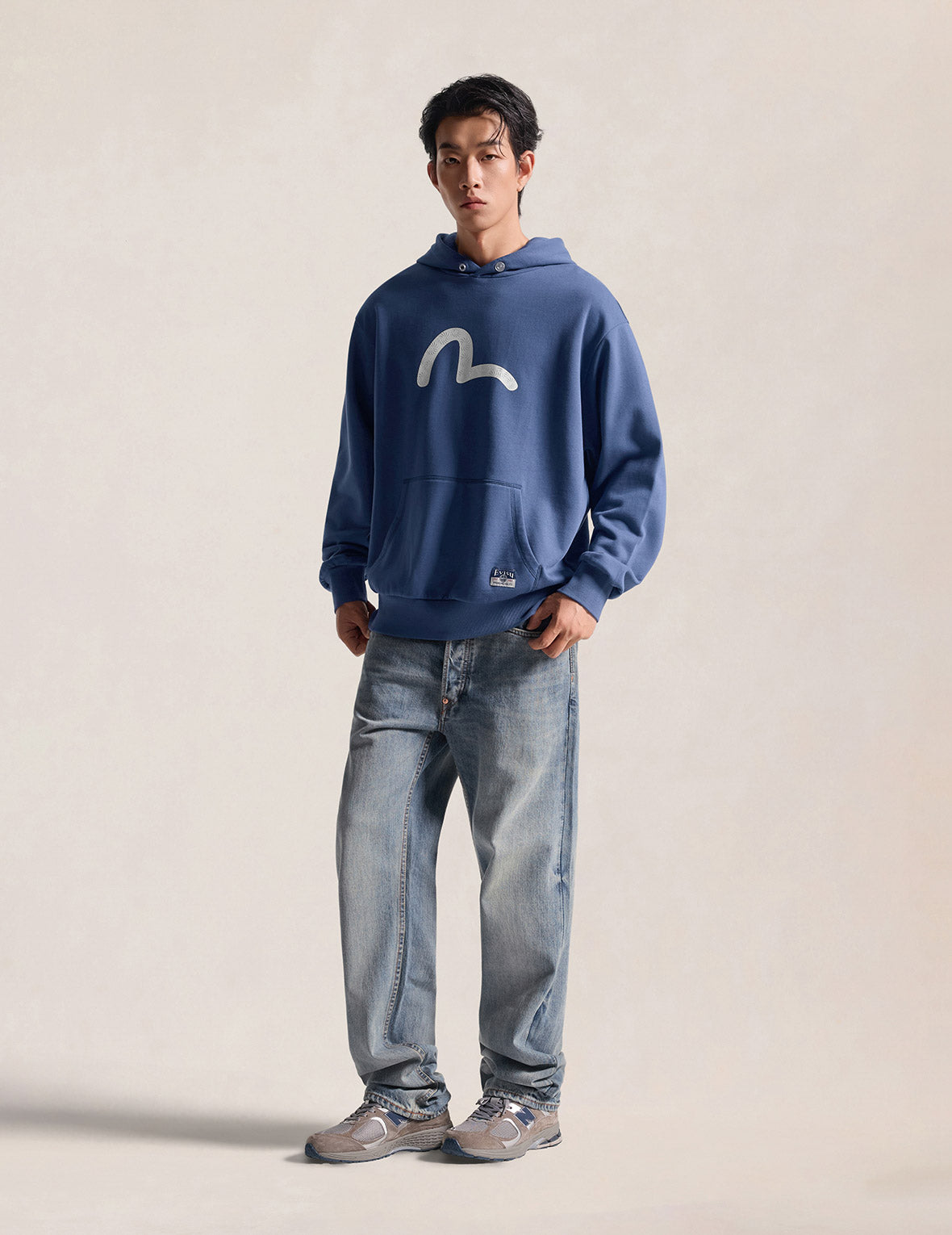 Seagull Print Relax Fit Hoodie – EVISU