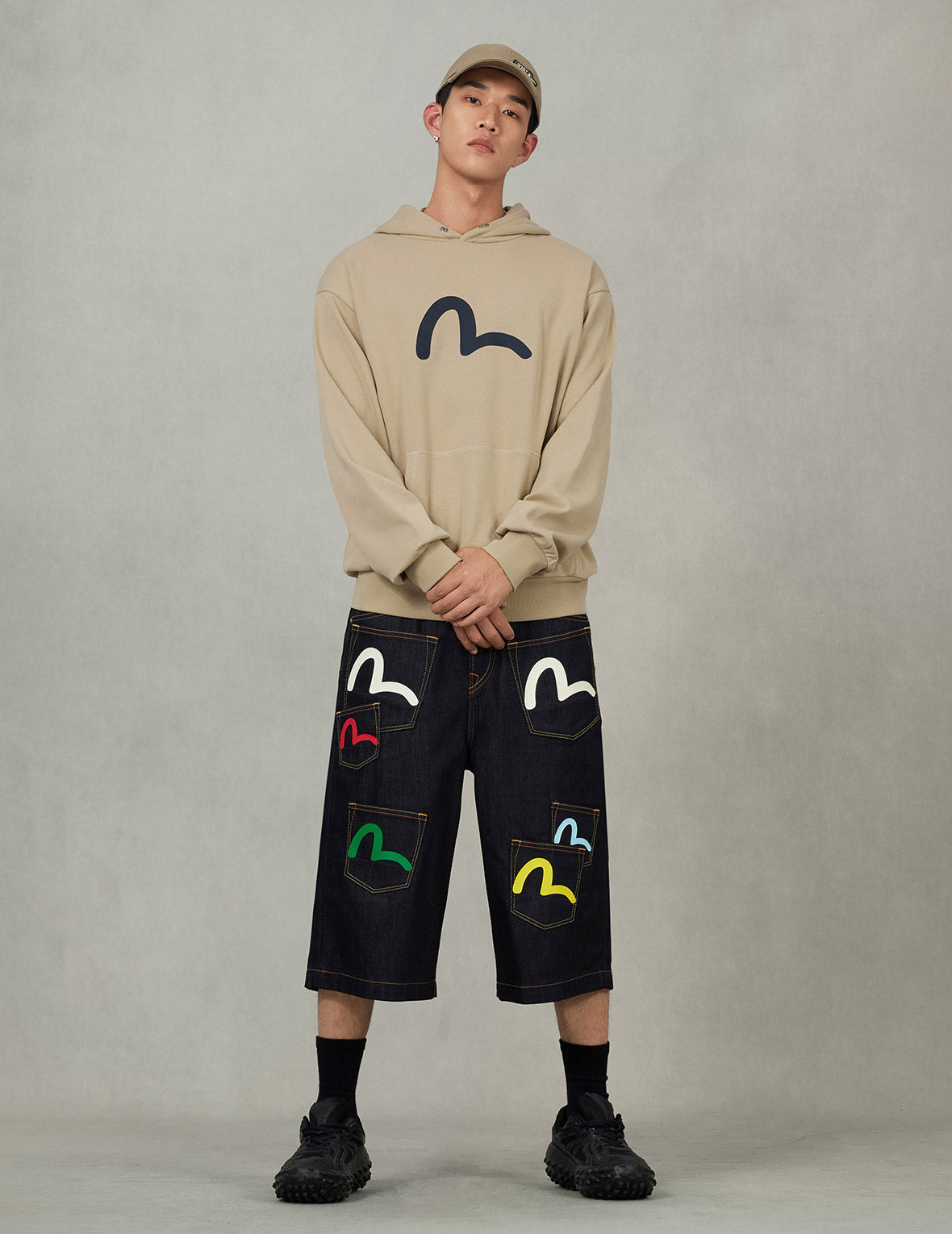 Seagull Print Relax Fit Hoodie – EVISU