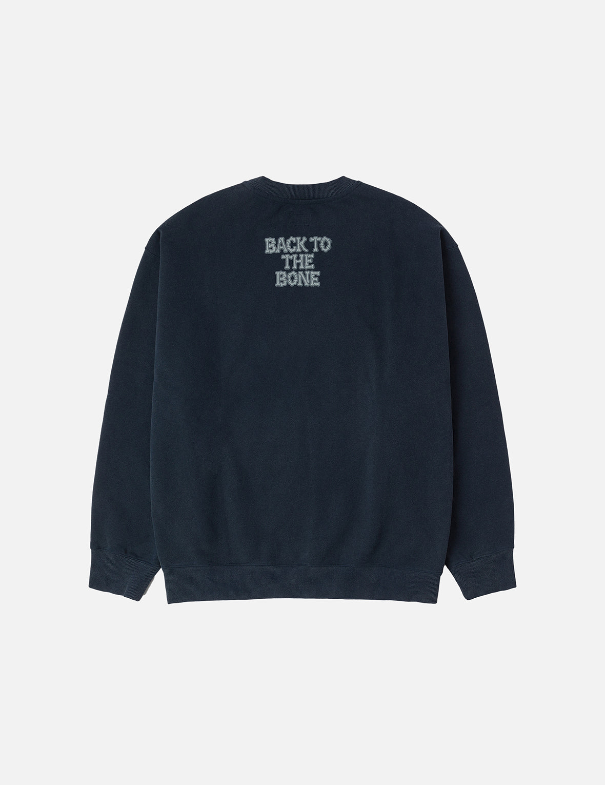 "Back to Bone" and Skull Print Fashion Fit Sweatshirt