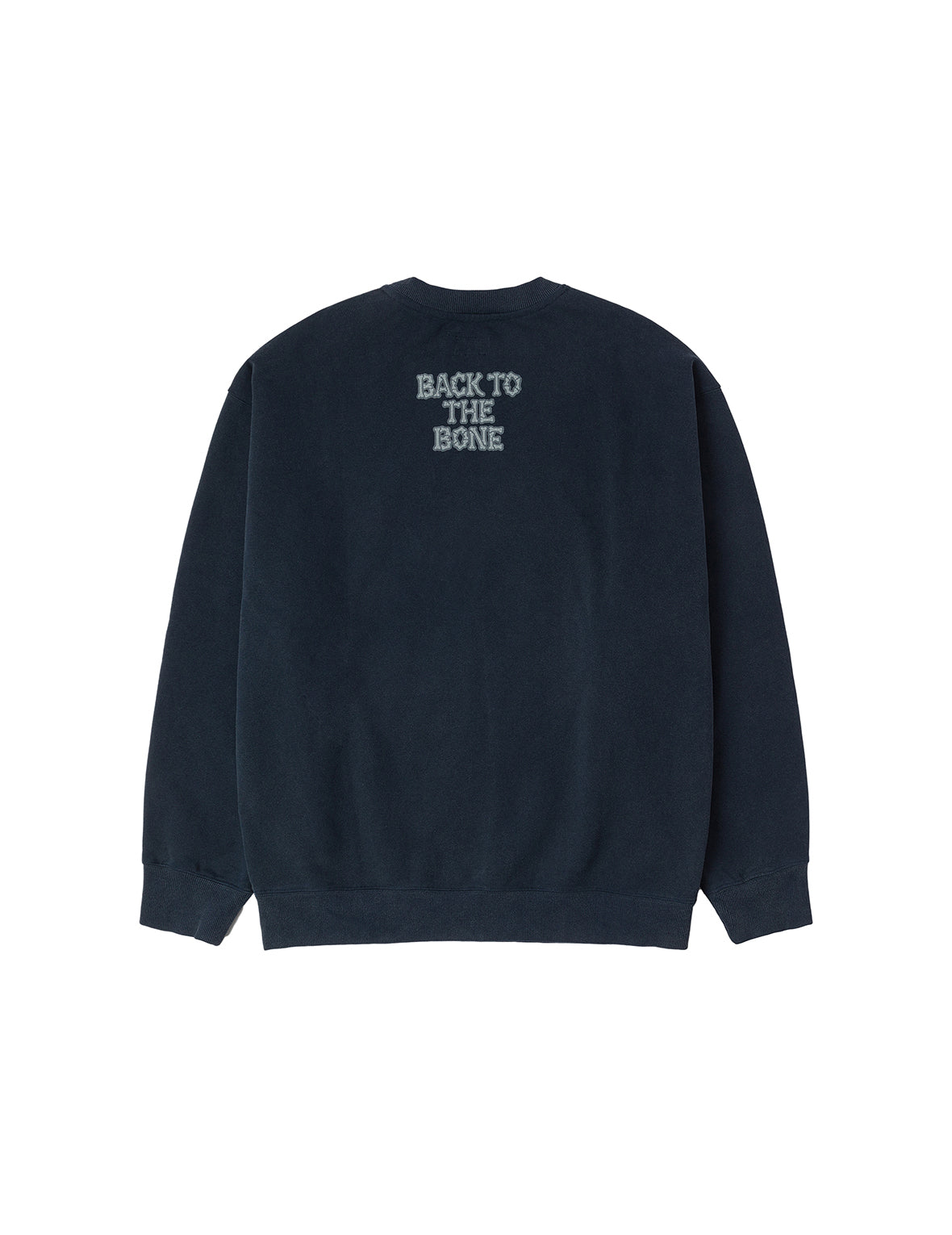 "Back to Bone" and Skull Print Fashion Fit Sweatshirt