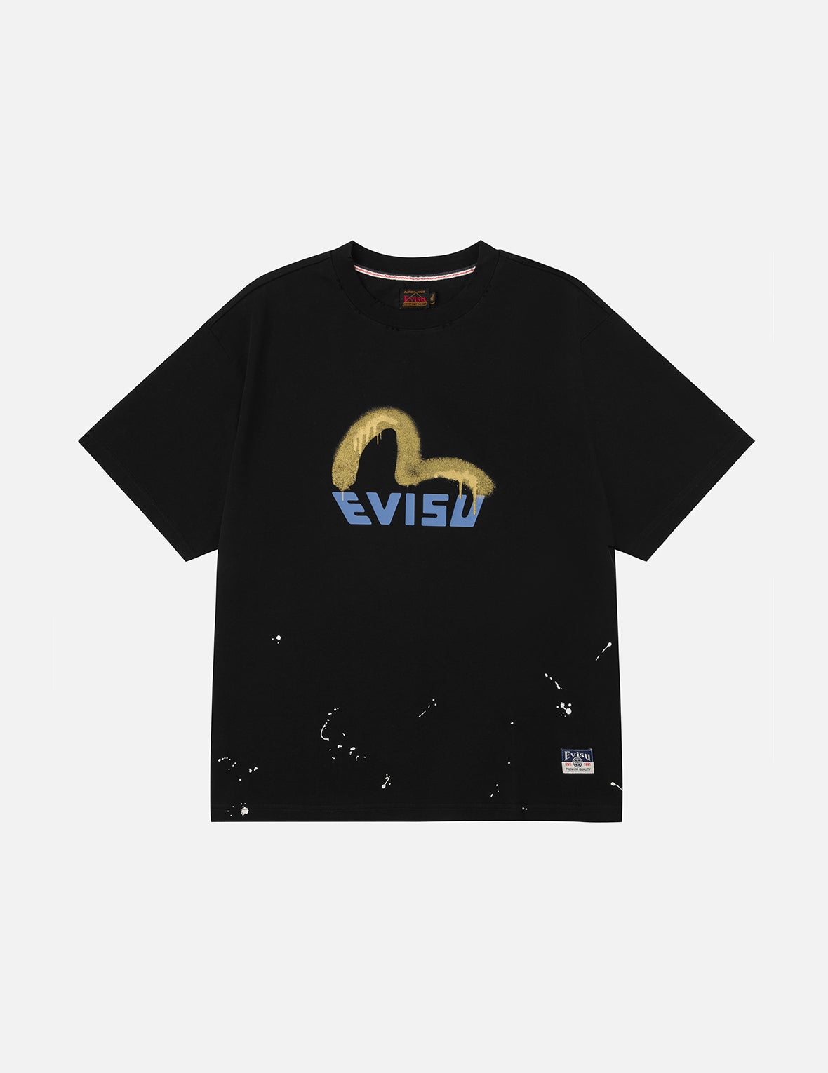 Evisu tシャツ swag Graffiti-style Daicock Print Relax Fit T-shirt – EVISU