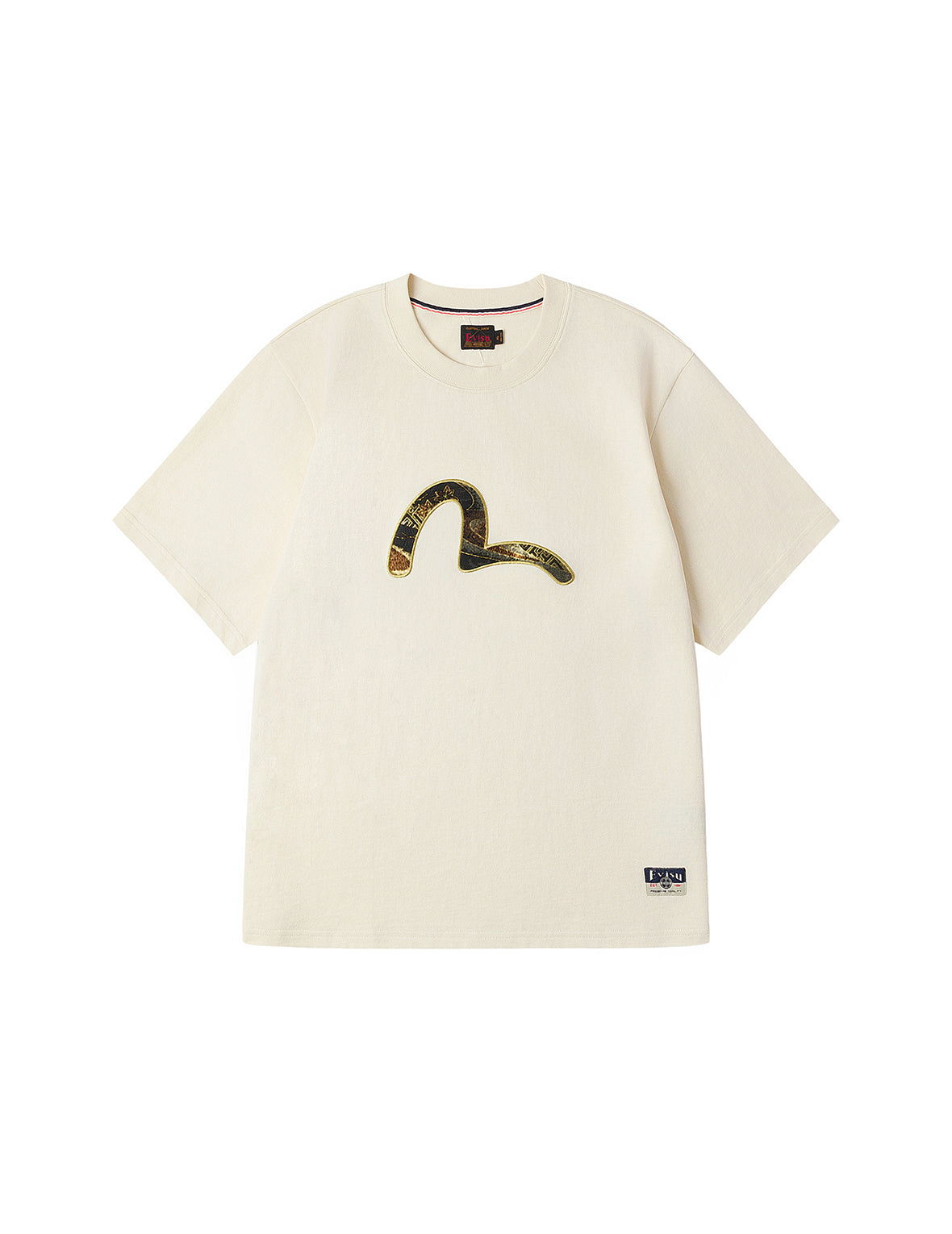 Brocade Seagull Appliqué Regular Fit Short Sleeves T-shirt