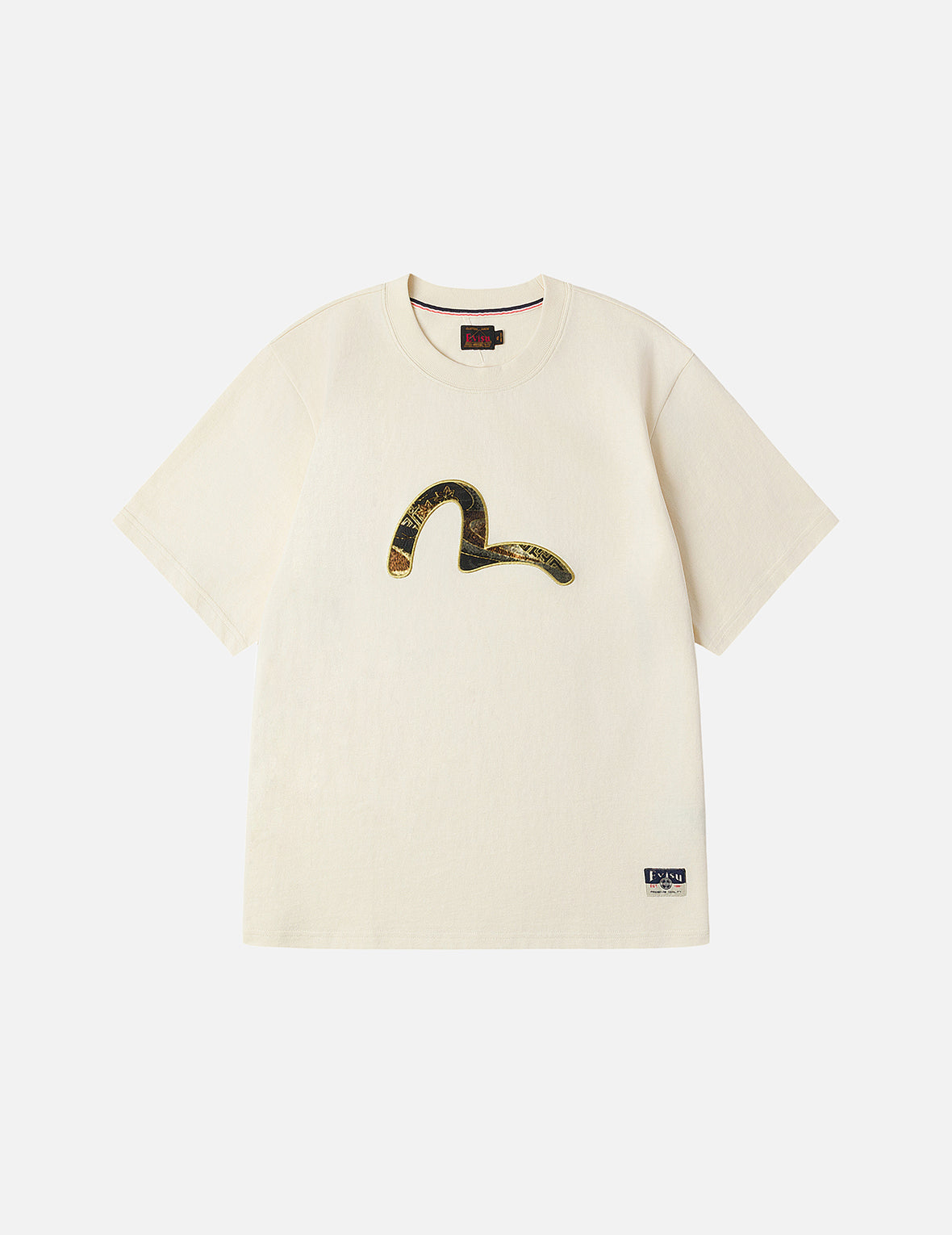 Brocade Seagull Appliqué Regular Fit Short Sleeves T-shirt