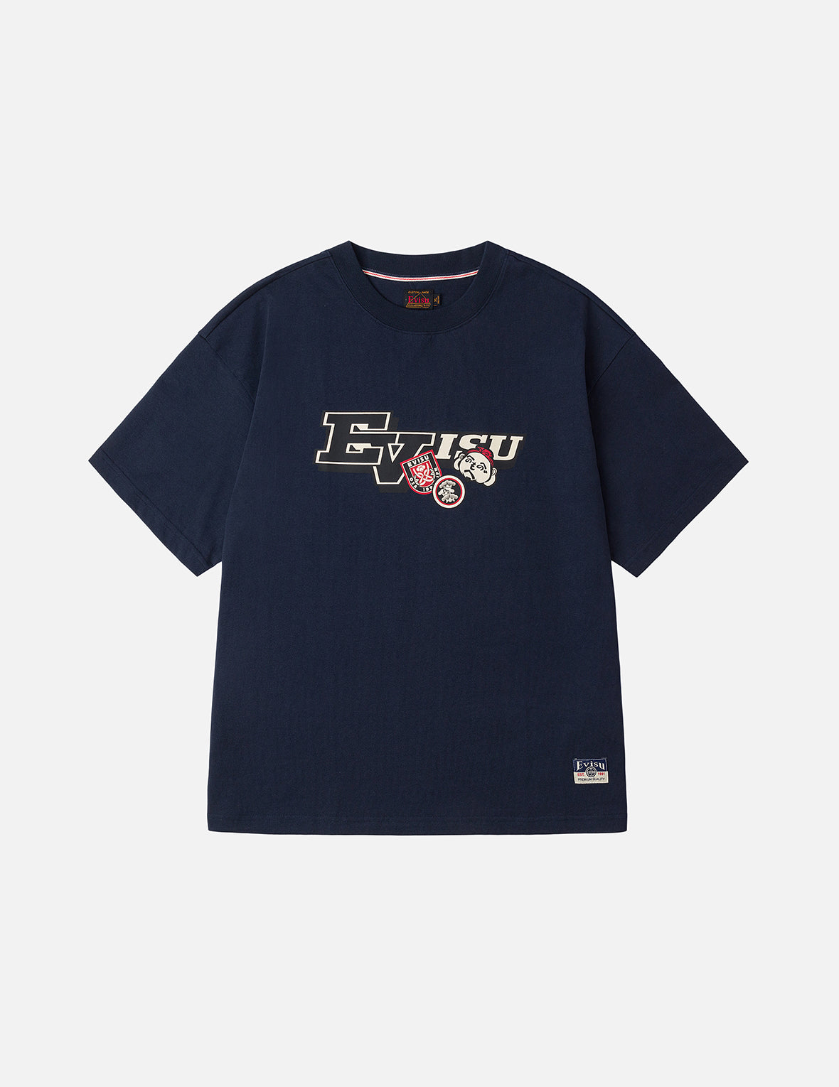 Henohenomohe Godhead and Wheel of Wisdom tag Daicock Print Relax Fit T-Shirt