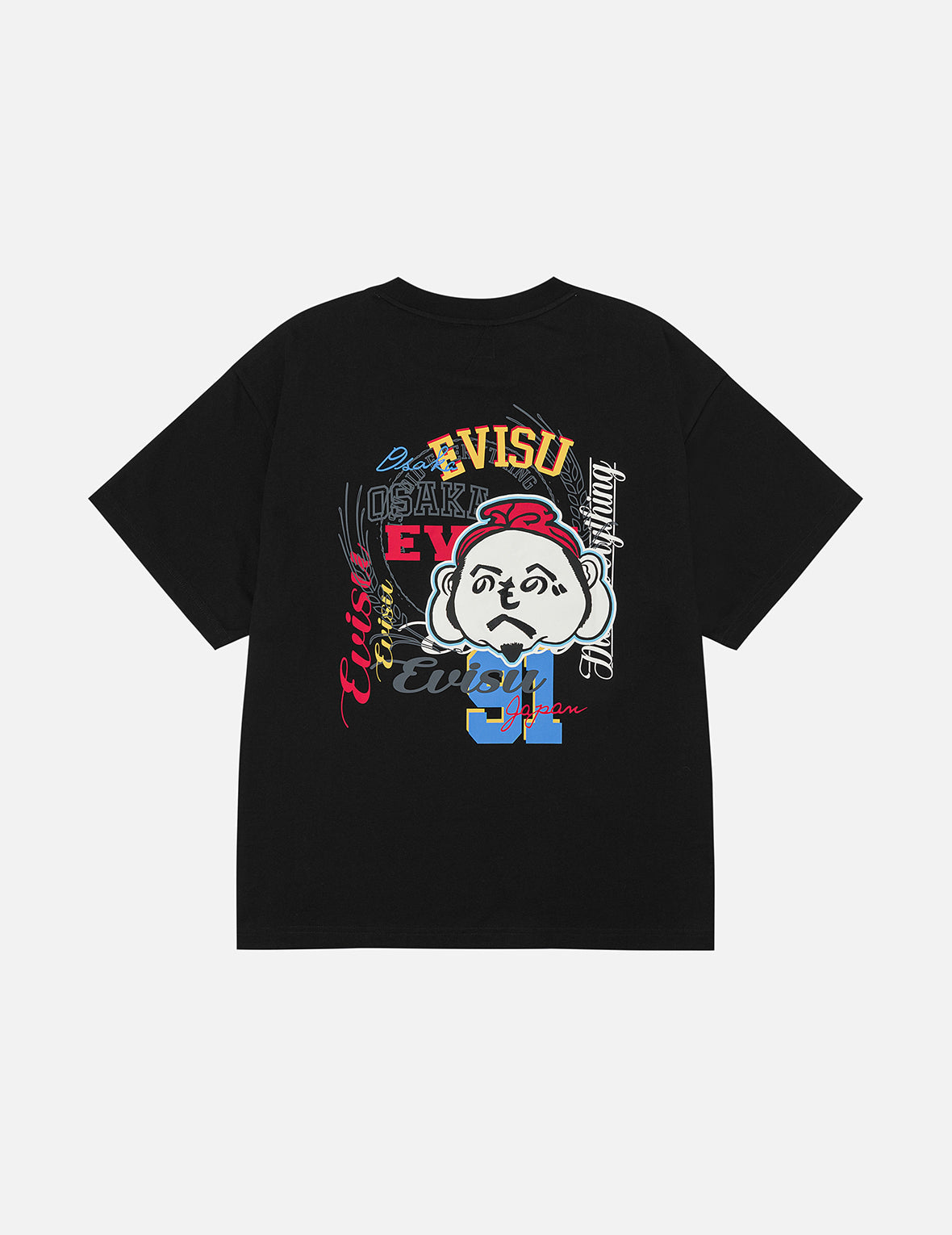 Henohenomohe Godhead Embroidery Relax Fit T-Shirt – EVISU