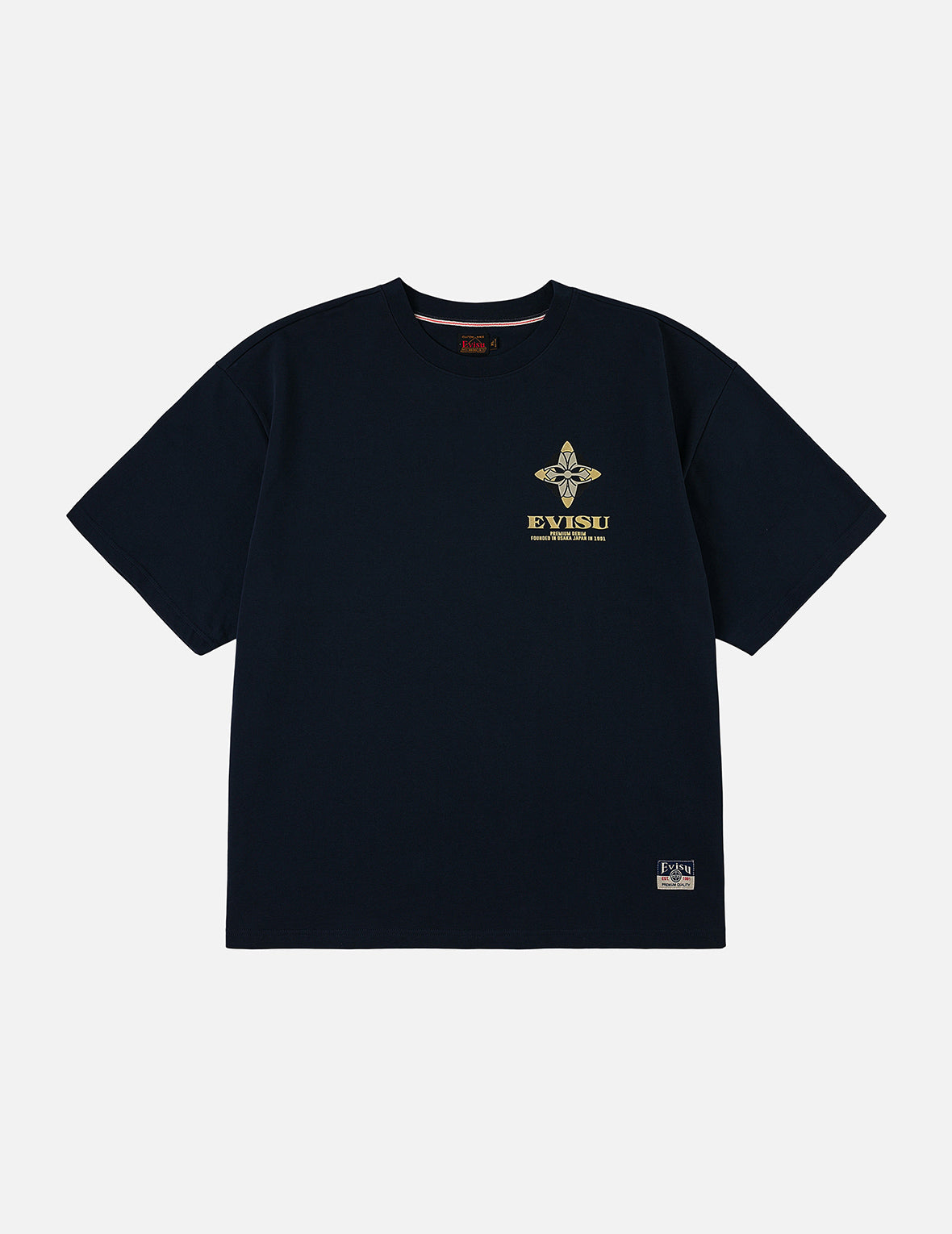 Crane Flying Wings with Daicock Print Loose Fit T-Shirt – EVISU