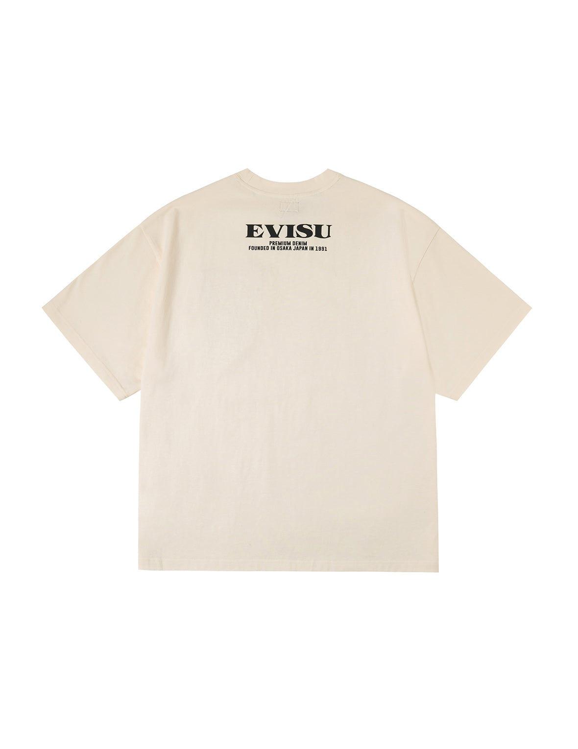 Brocade Pocket with Seagull Foil Print Loose Fit T-Shirt