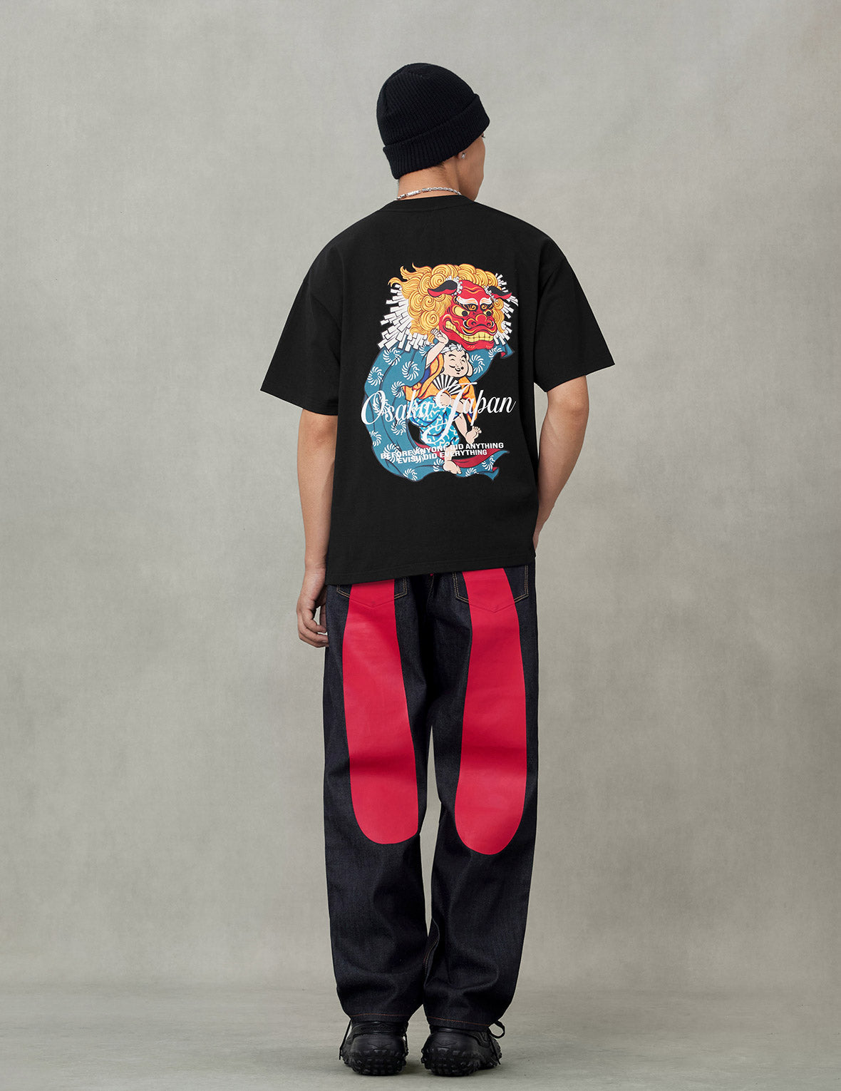 Godhead Lion Dance Print Relax Fit T-Shirt – EVISU