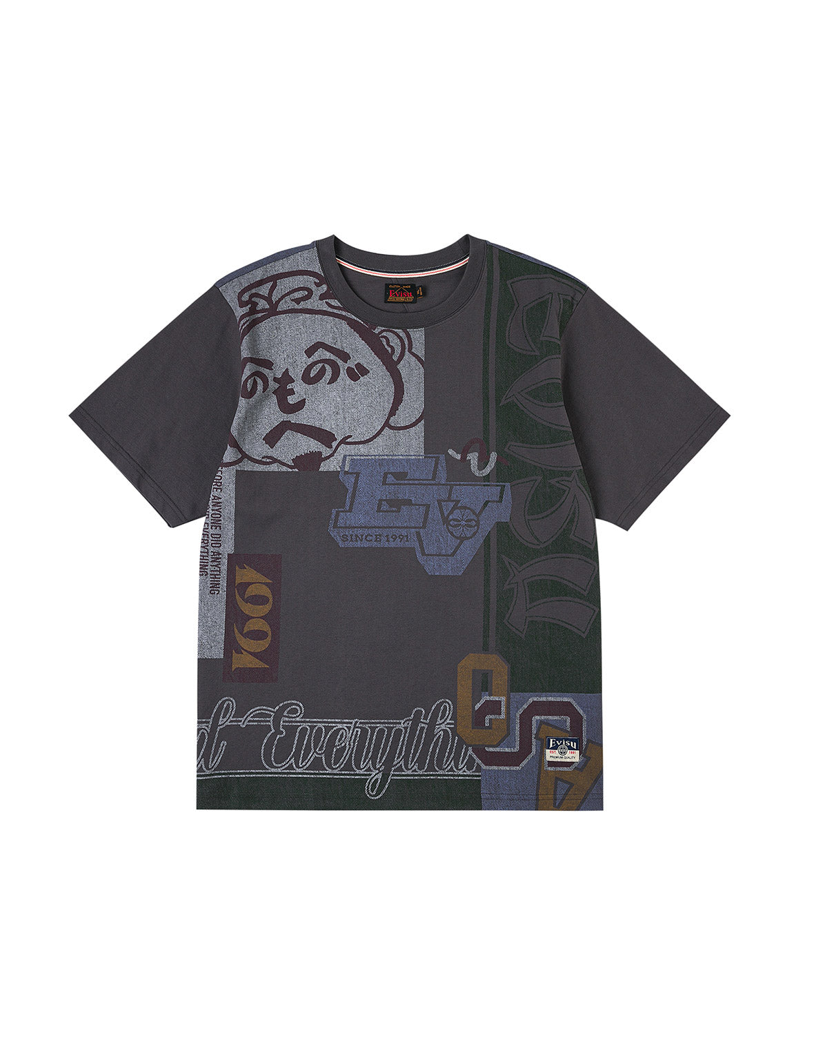 Henohenomohe Godhead and Logo Regular Fit T-shirt