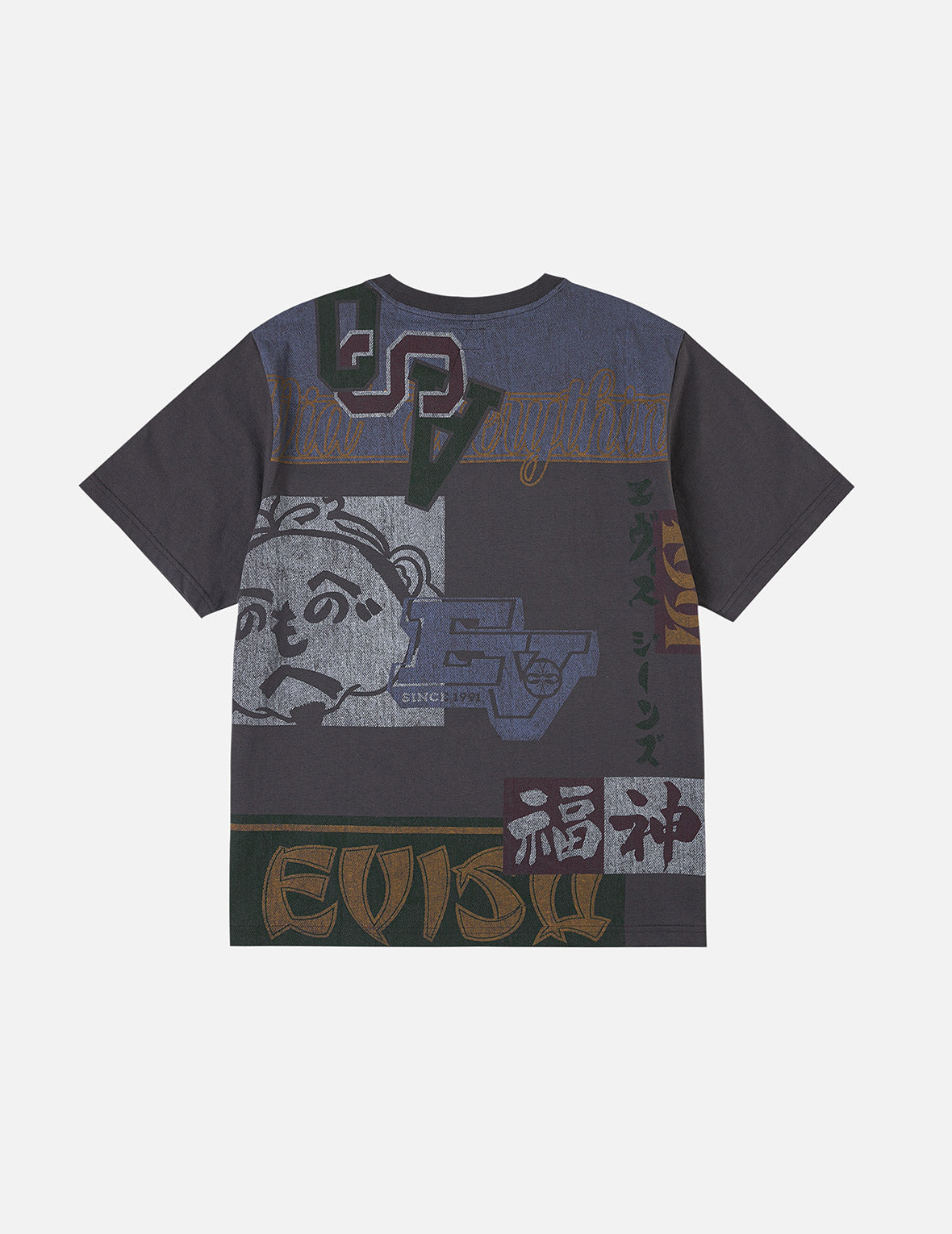 Henohenomohe Godhead and Logo Regular Fit T-shirt