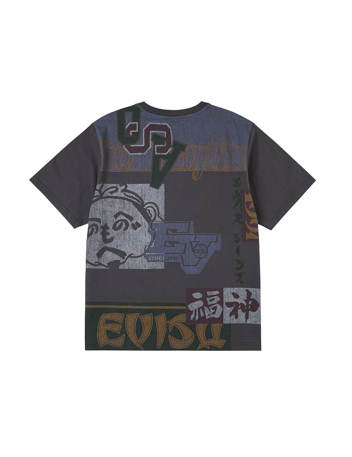 Henohenomohe Godhead and Logo Regular Fit T-shirt