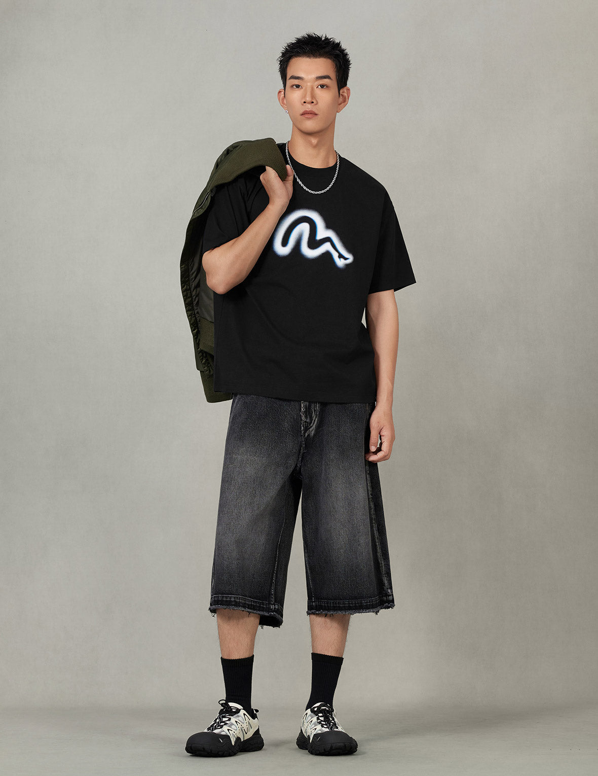 High Heel Seagull Print Relax Fit T-Shirt – EVISU