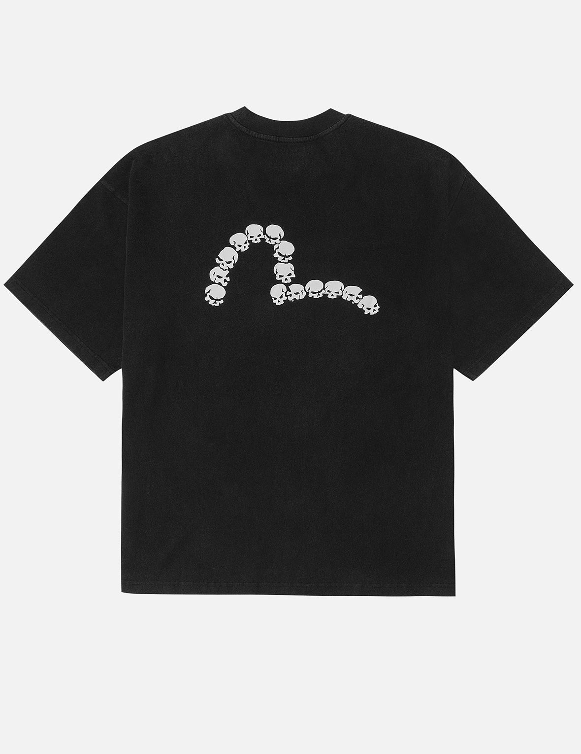 ENFOLD DECORATIVE WAVE T－SHIRT BLACK Enfold / 2024Ss Decorative Wave T-Shirt Patch Slit Cut And