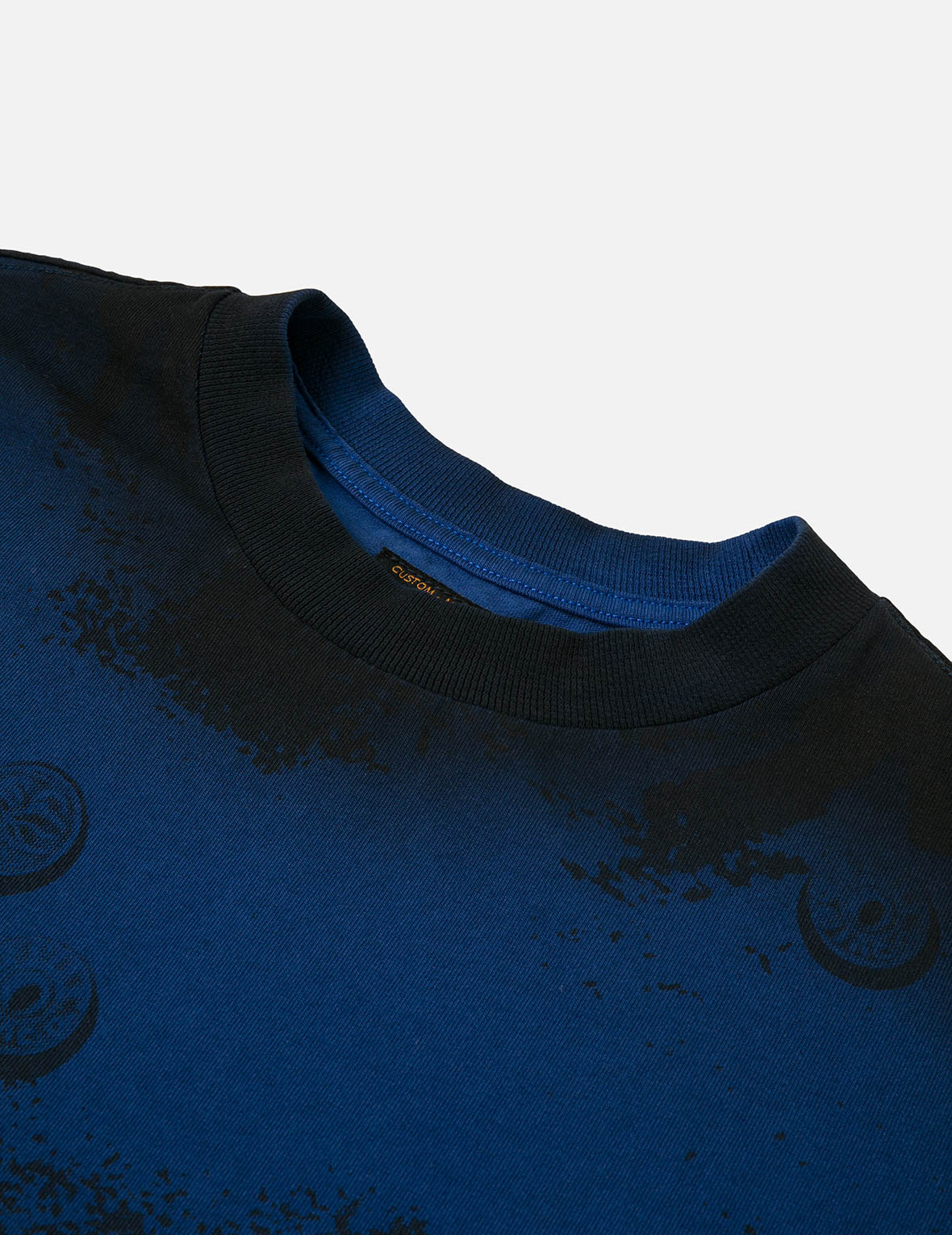 Button Seagull Print Oversized T-Shirt
