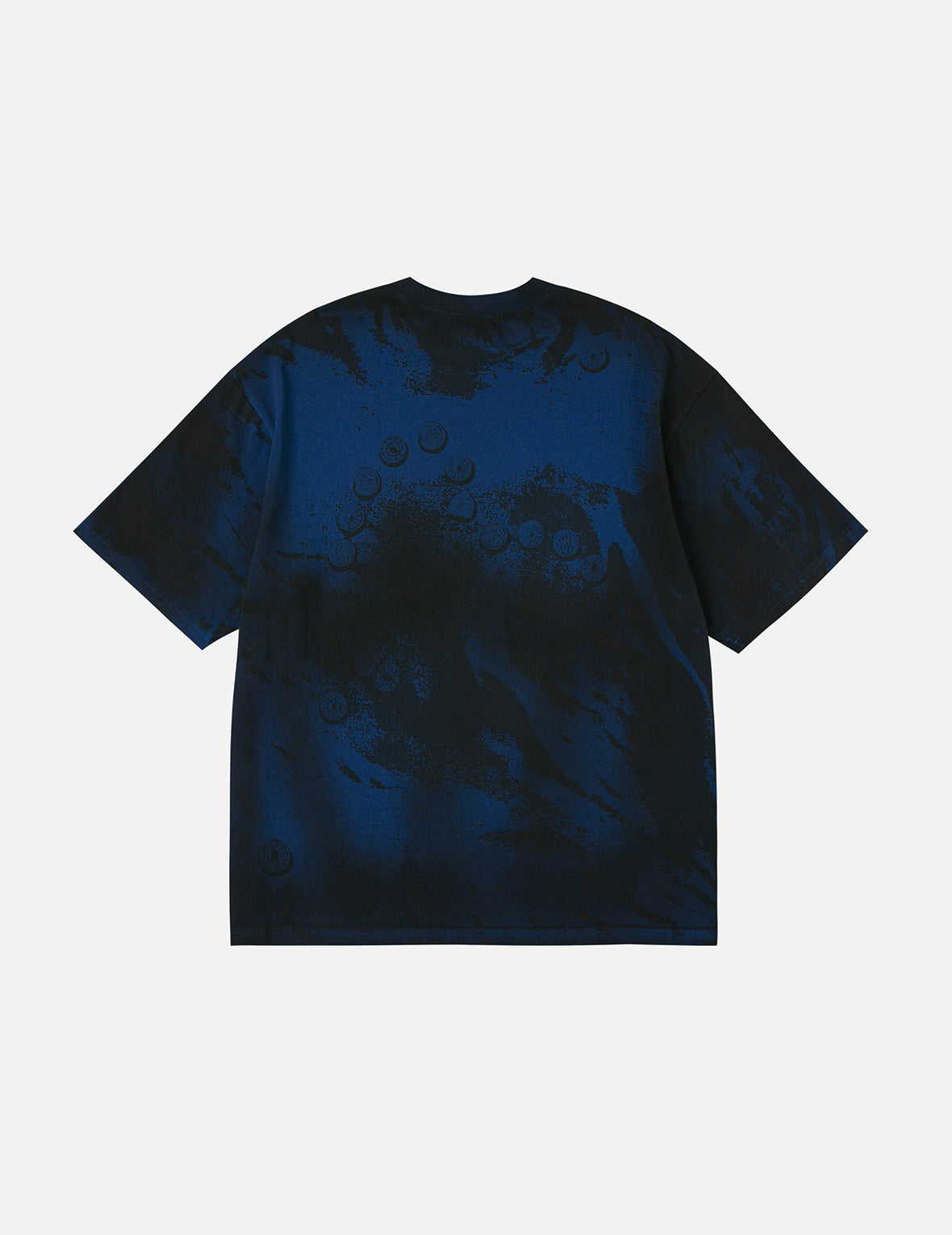 Button Seagull Print Oversized T-Shirt