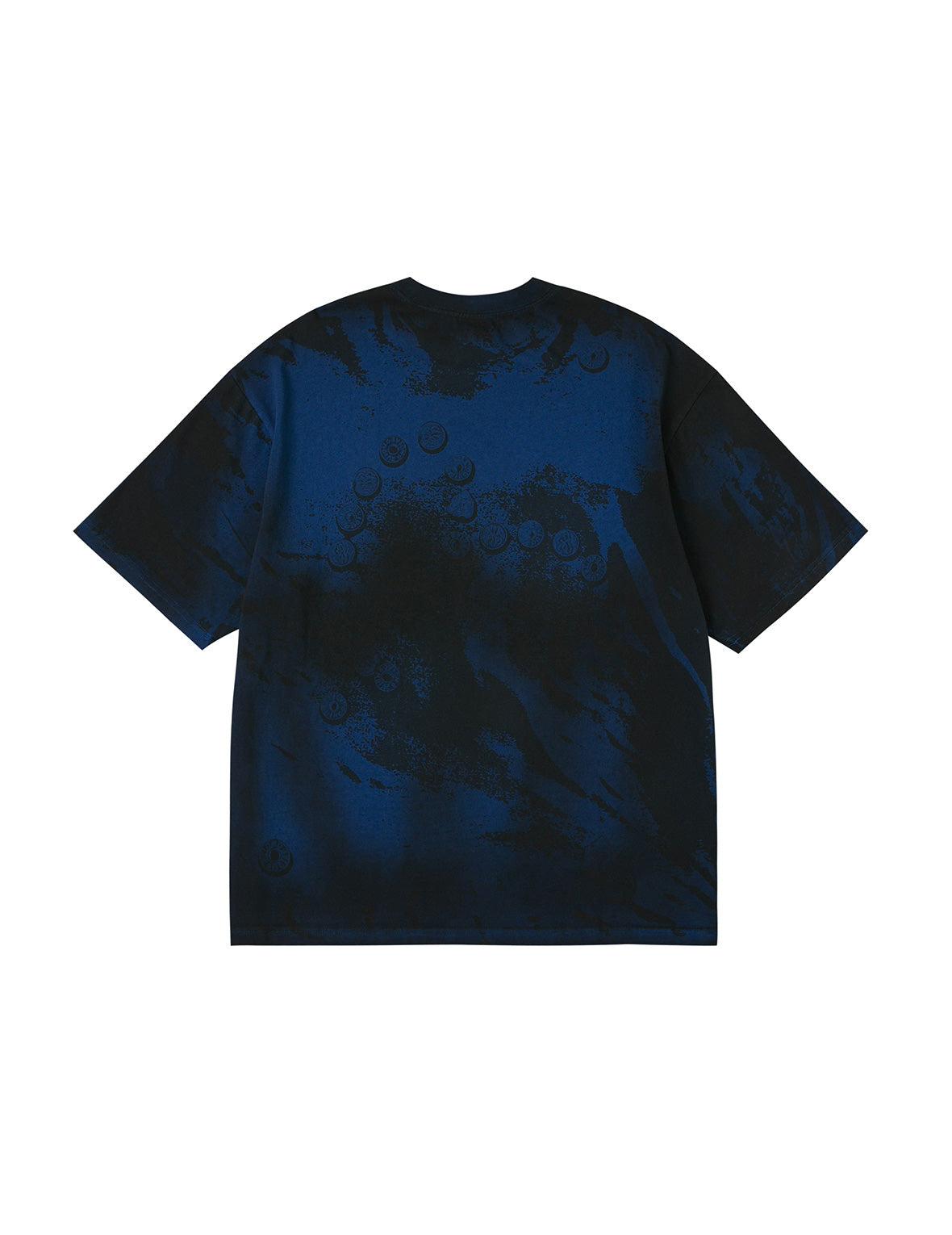Button Seagull Print Oversized T-Shirt