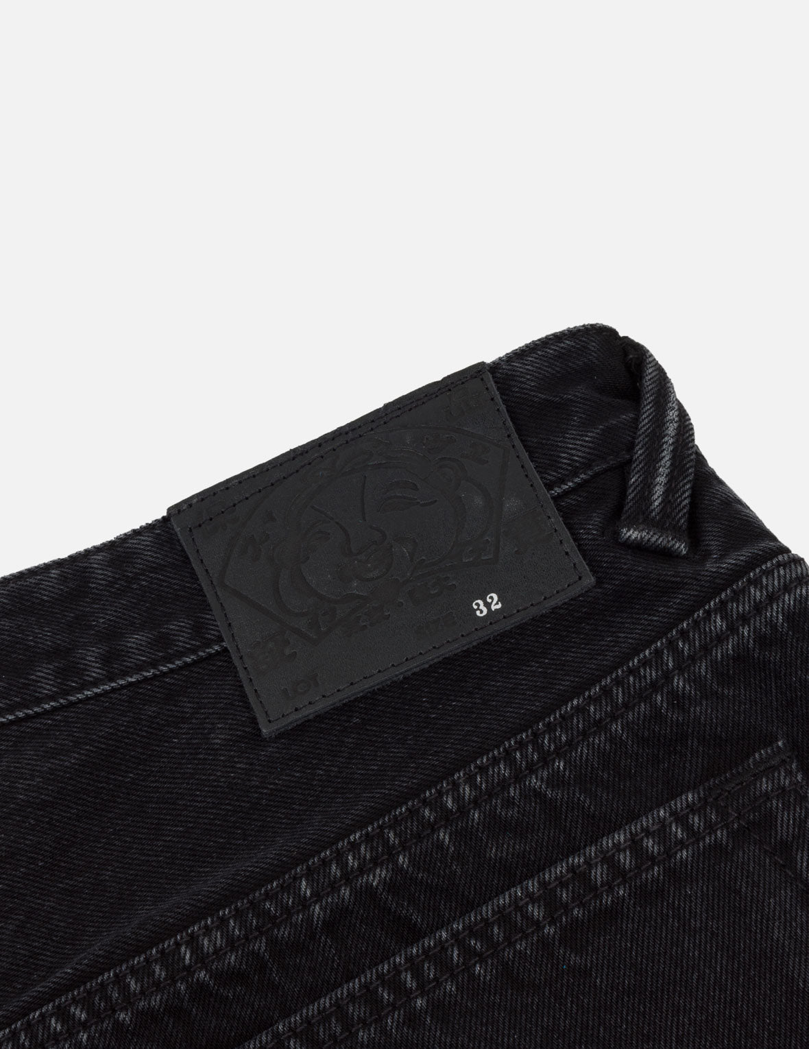 Leather Patchwork Daicock Denim Jeans
