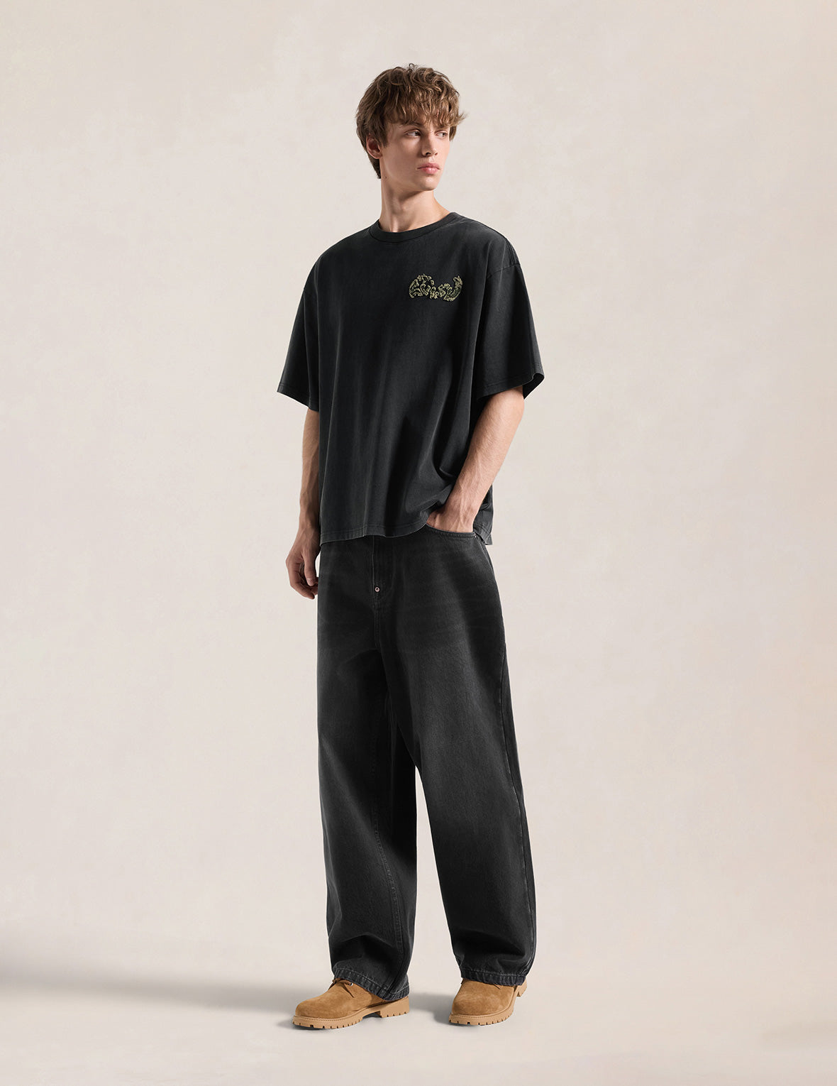 Airbrushed Daicock Denim Jeans