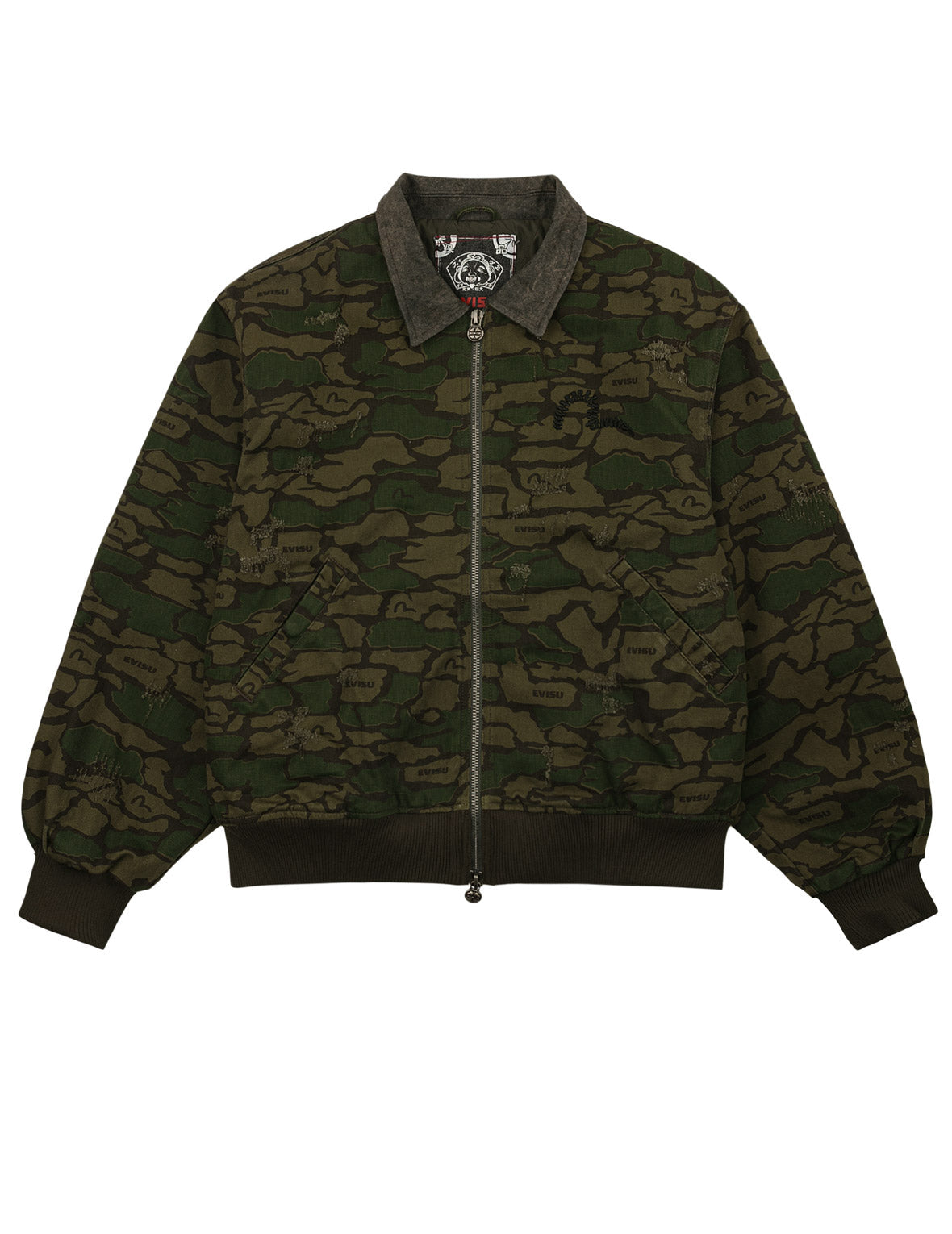 Light Padded Ishigaki Camouflage Bomber Jacket