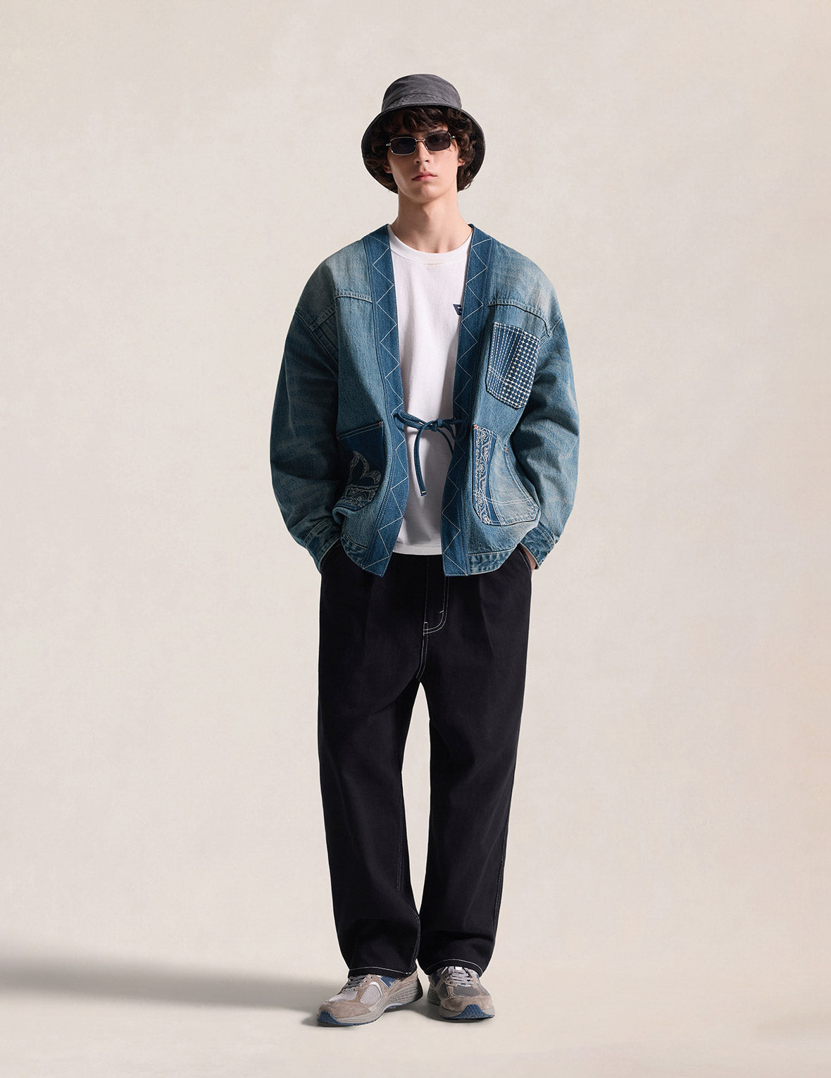 Boro Sashiko Denim Kimono Jacket – EVISU