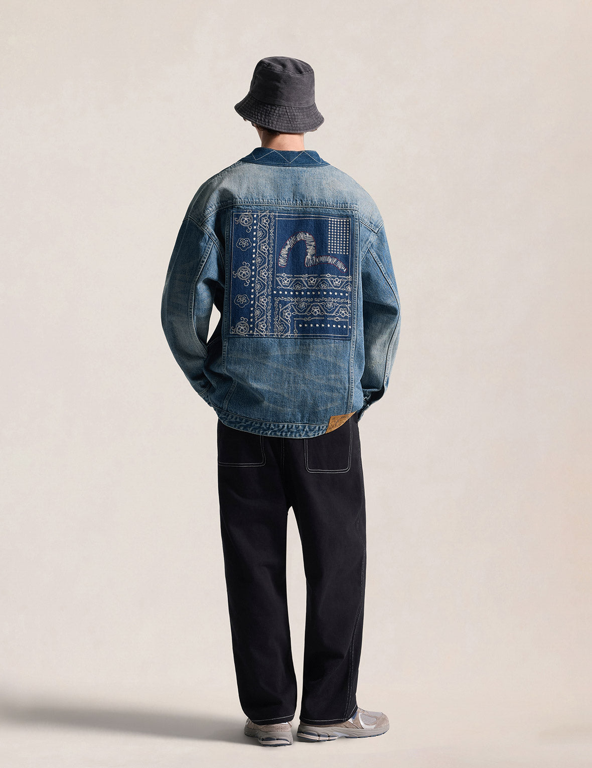 Boro Sashiko Denim Kimono Jacket – EVISU