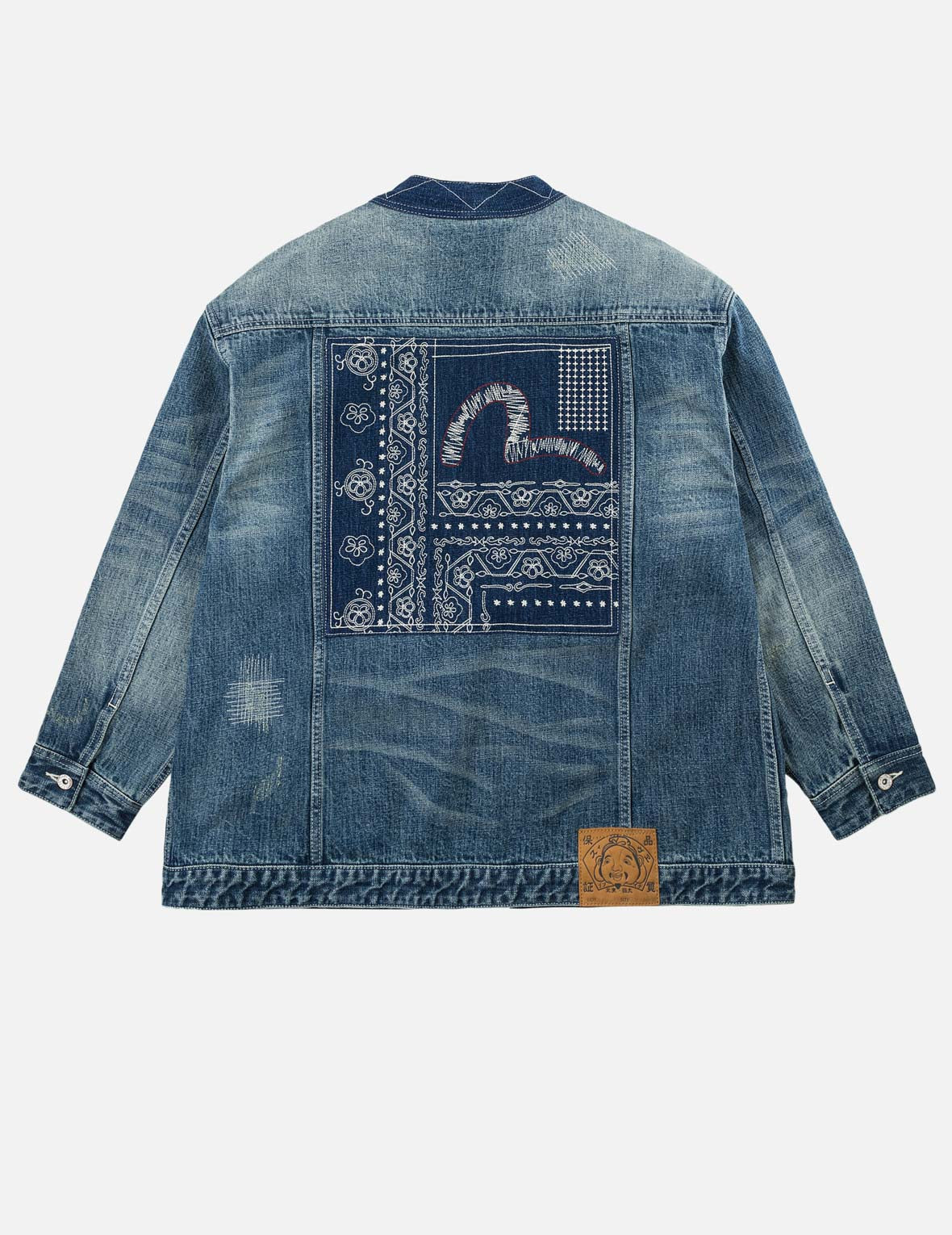 Boro Sashiko Denim Kimono Jacket – EVISU