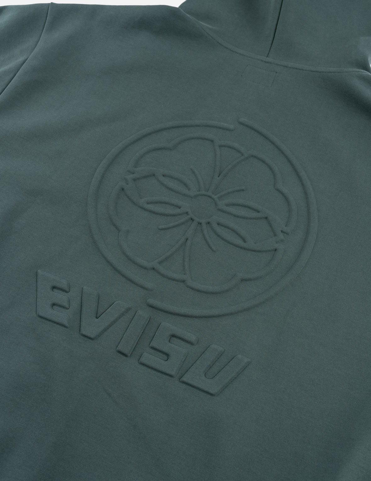 Emboss Kamon Logo Zip-Up Hoodie