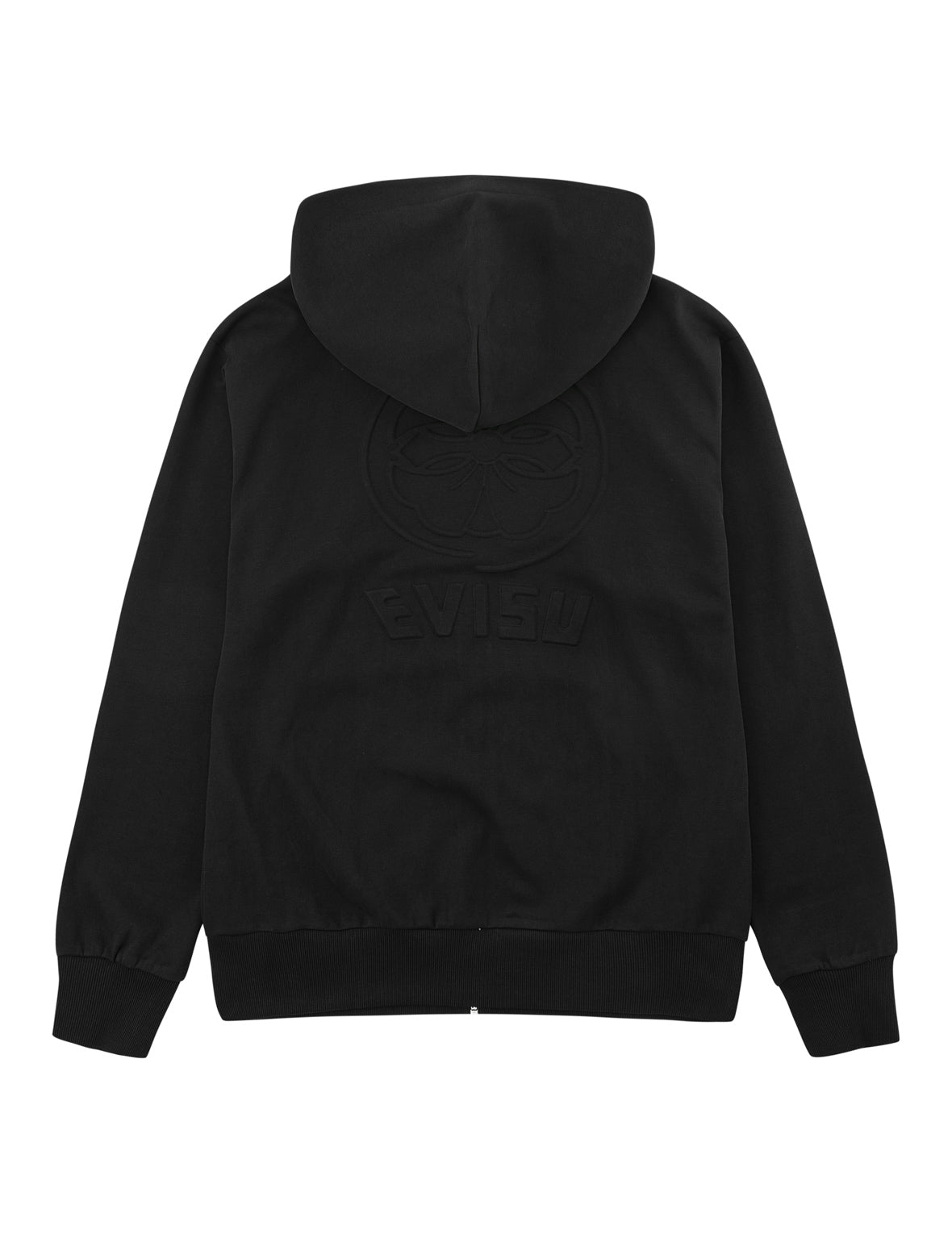 Emboss Kamon Logo Zip-Up Hoodie