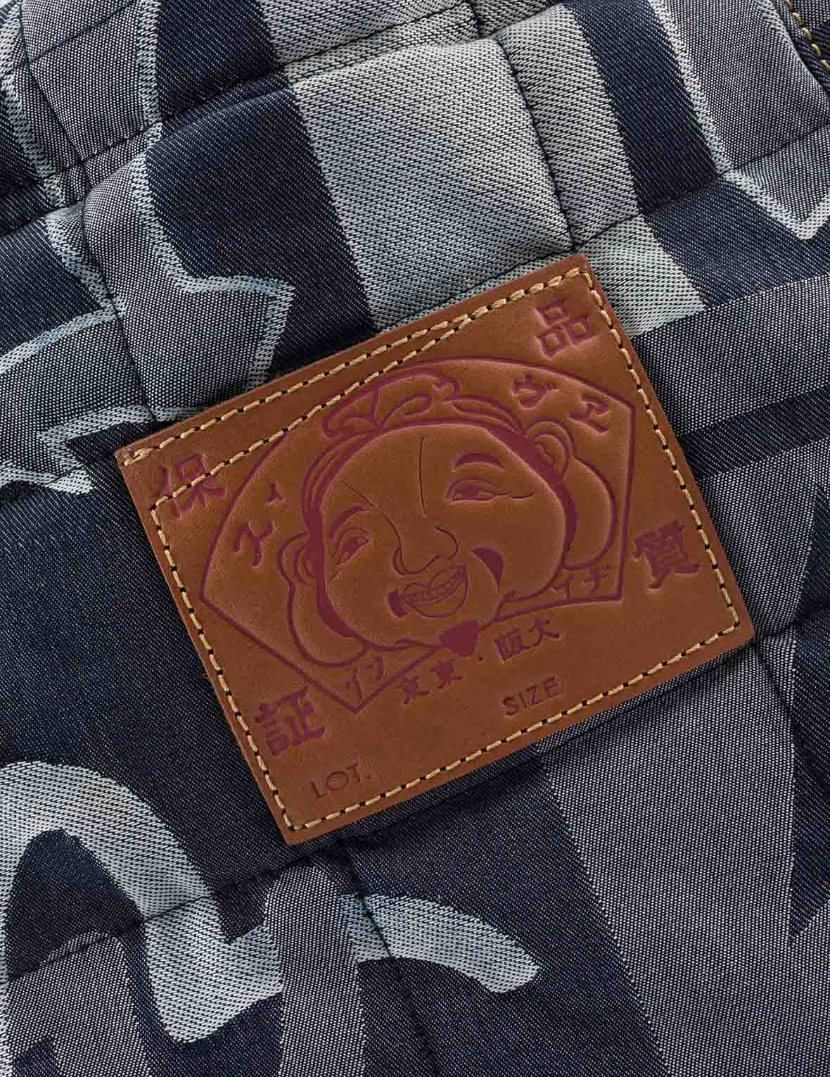 Allover Logo Jacquard Print Denim Tote Bag – EVISU