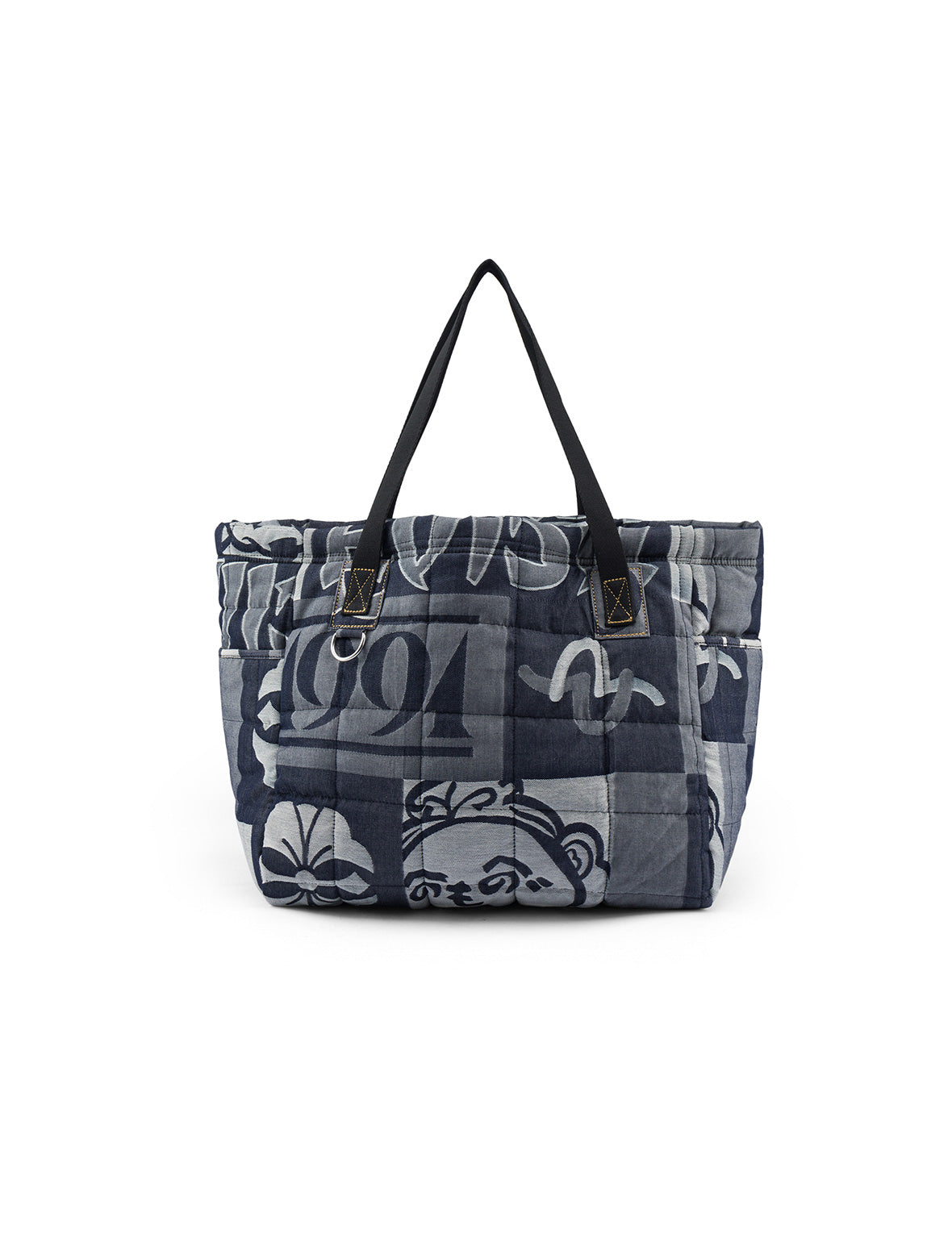 Allover Logo Jacquard Print Denim Tote Bag – EVISU
