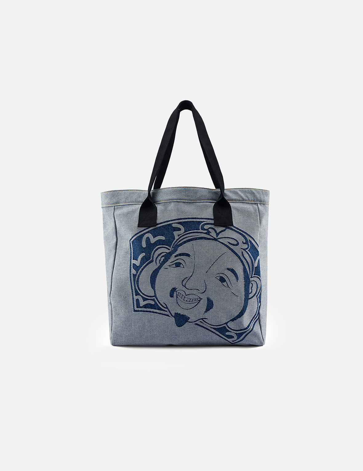 Godhead and Seagull Jacquard Denim Tote Bag – EVISU